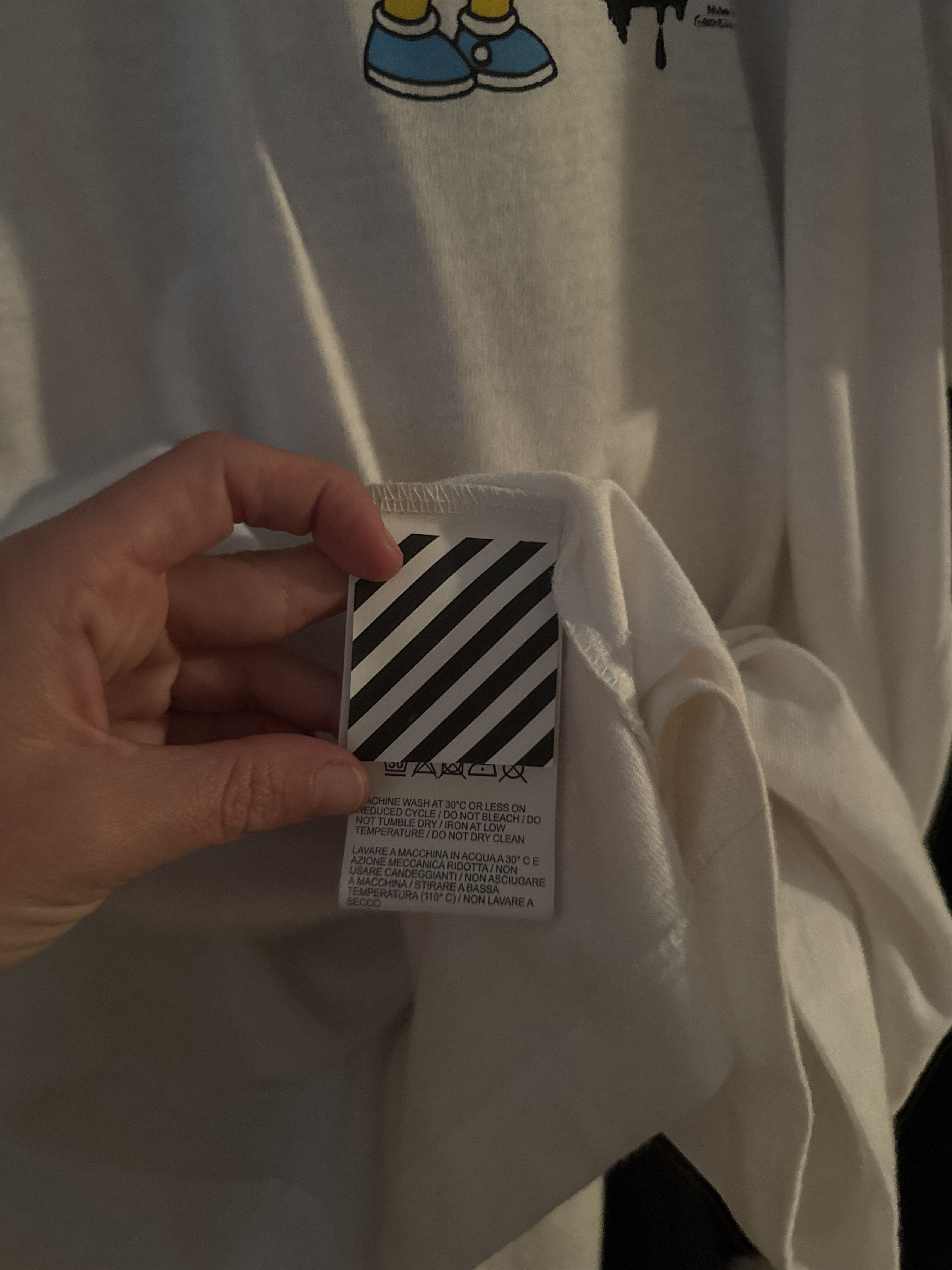 Off-White Off-White Bart Peace T-Shirt Size US L / EU 52-54 / 3 - 4 Thumbnail