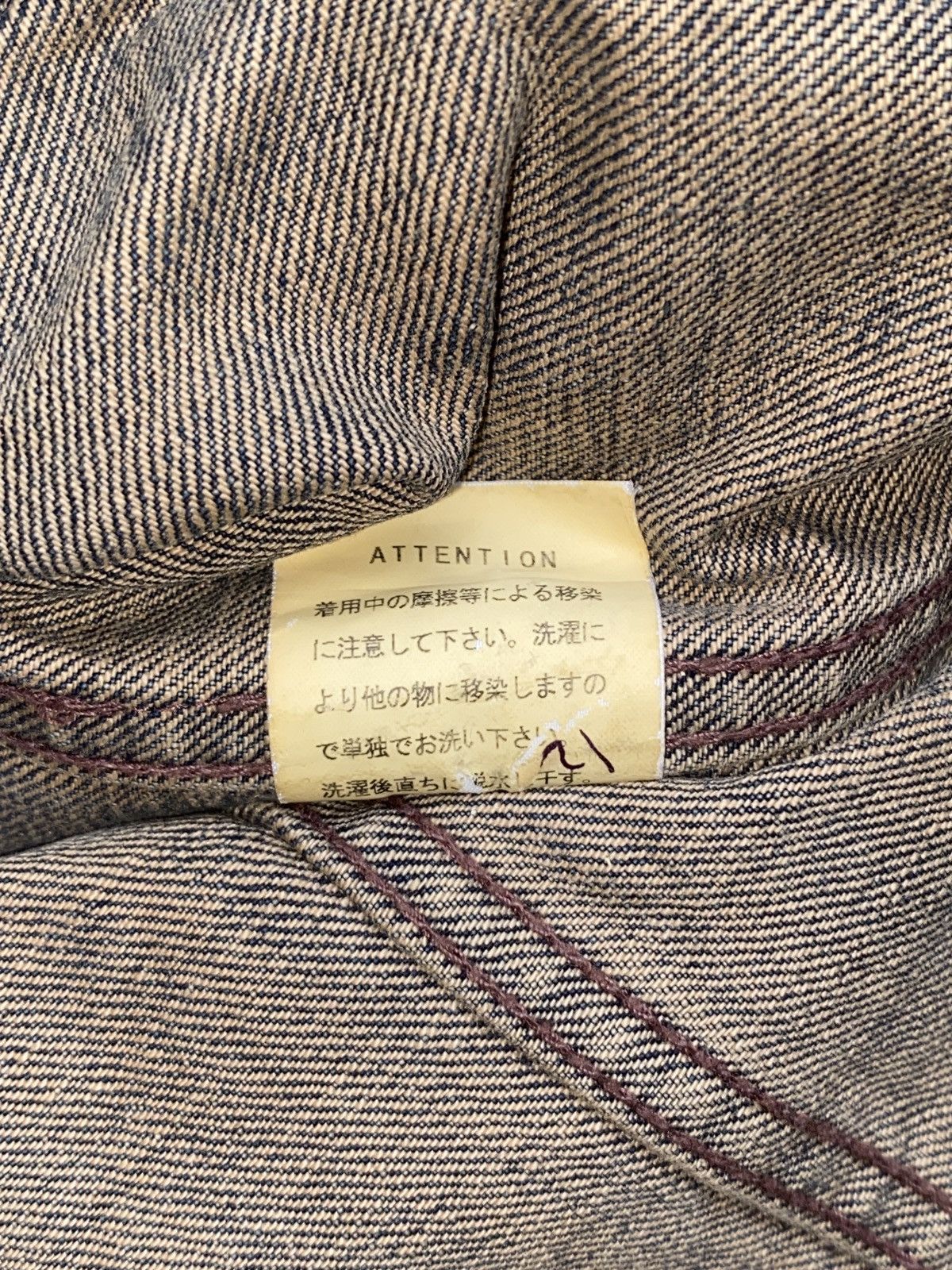 If Six Was Nine × Japanese Brand × Le Grande Bleu (L.G.B.) 2000s Led Rechwe Mud Wash Pierced Denim Jacket Size US S / EU 44-46 / 1 - 11 Thumbnail