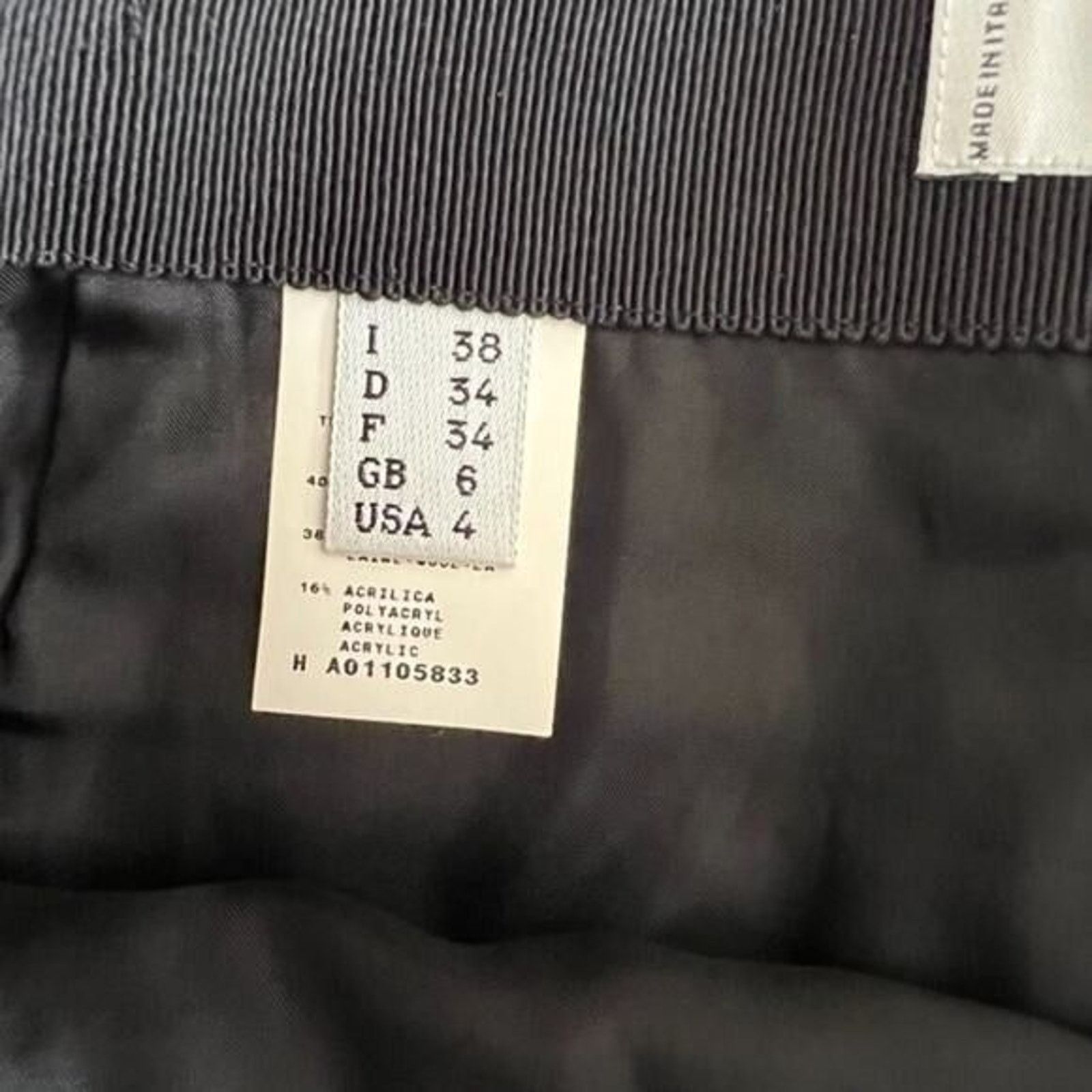 Moschino MOSCHINO CHEAP AND CHIC Dark Green Skirt, Small/US4/IT38 Size 27" / US 4 / IT 40 - 6 Thumbnail