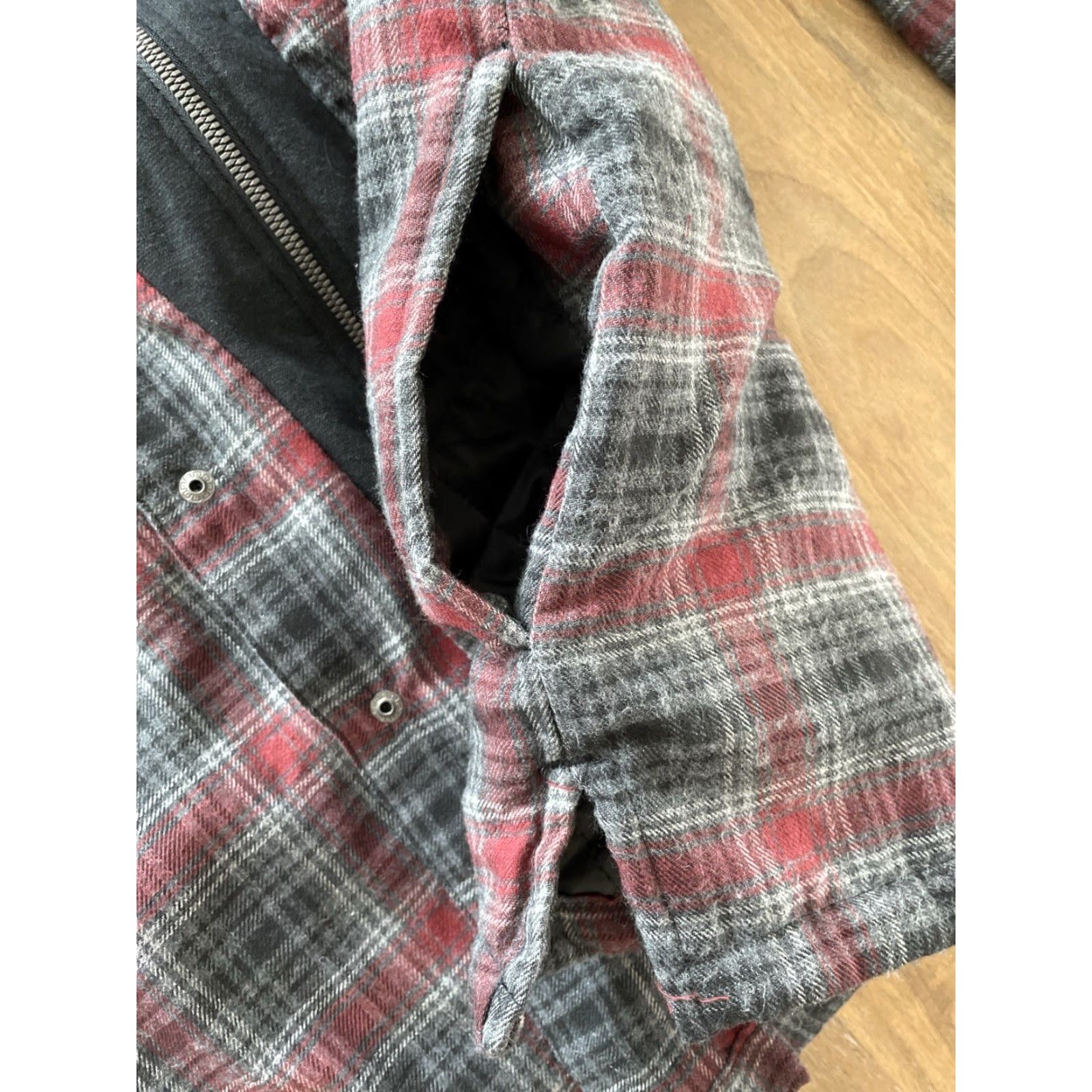 Vintage VINTAGE Berkley Jensen Quilted Hooded Flannel Shirt Jacket Zip Shacket Plaid M Men Size US M / EU 48-50 / 2 - 6 Thumbnail