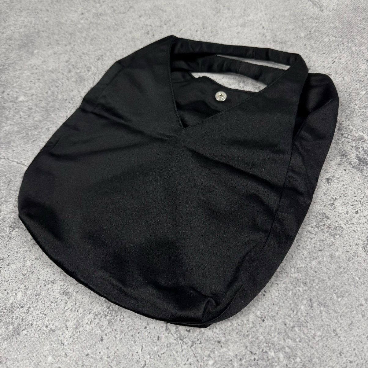 Jil Sander Rare Jil Sander Black Satin Hand Bag Clutch Shoulder Bag Size ONE SIZE - 6 Thumbnail