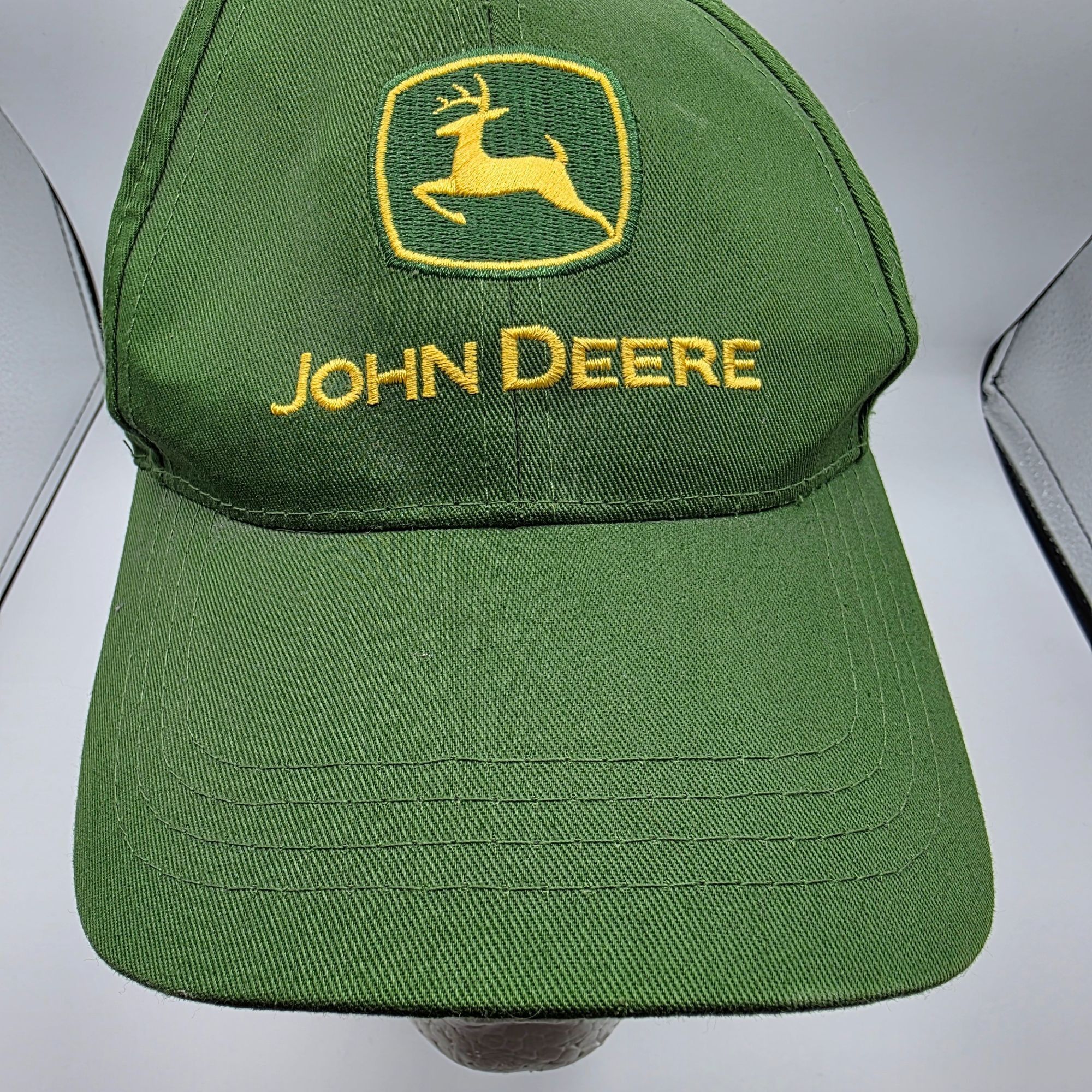 John Deere John Deere Snapback Hat Green Adjustable Embroidered Logo Ad Size ONE SIZE - 10 Thumbnail