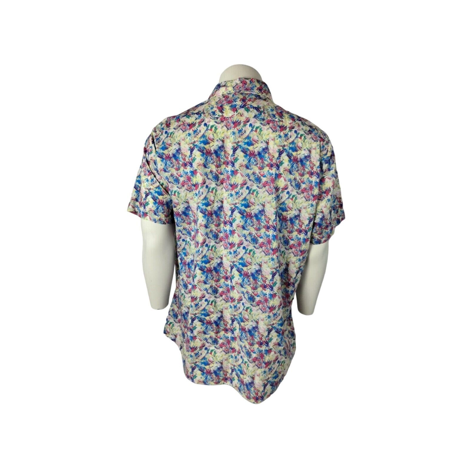 Cremieux Daniel Cremieux Colorful Mens Button Down Short Sleeve Shirt Size US XL / EU 56 / 4 - 3 Thumbnail