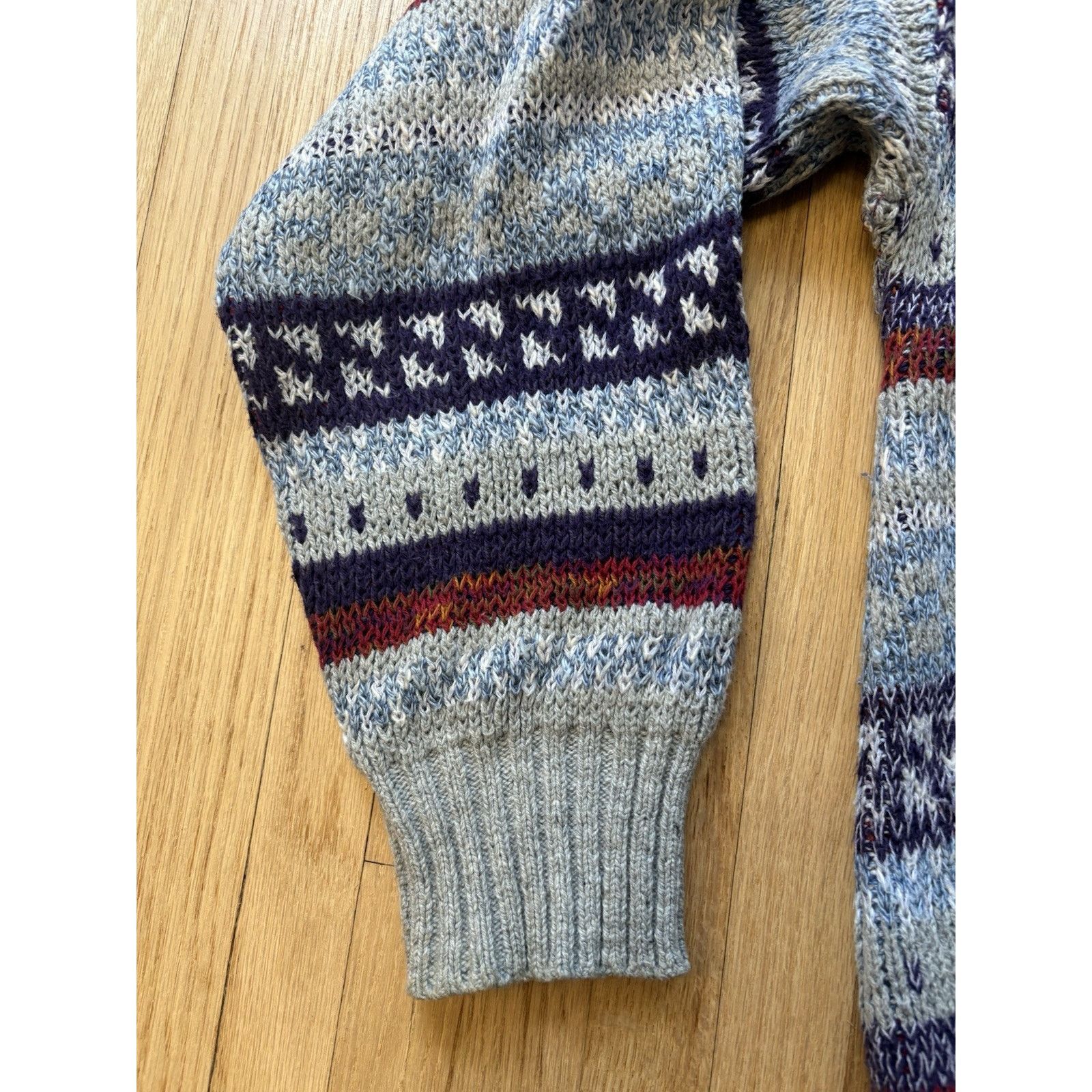 Liberty Vintage Liberty Men's Knitted Oversized Sweater Size L Size US L / EU 52-54 / 3 - 3 Thumbnail