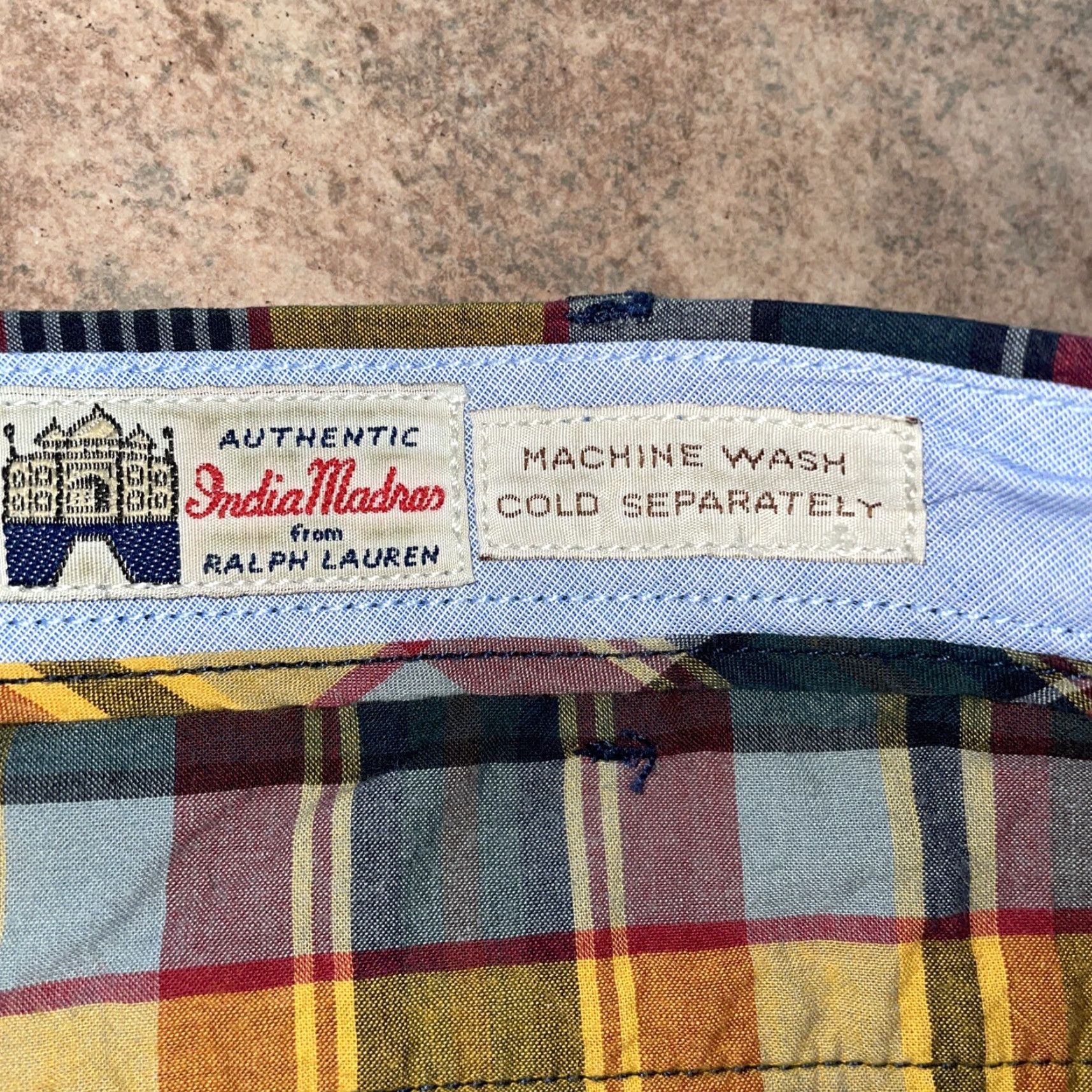 Ralph Lauren RALPH LAUREN India Madras plaid shorts mens size 34 Bermuda Multicolor Regular 34 Men Plaid Pre-owned Size US 34 / EU 50 - 3 Thumbnail