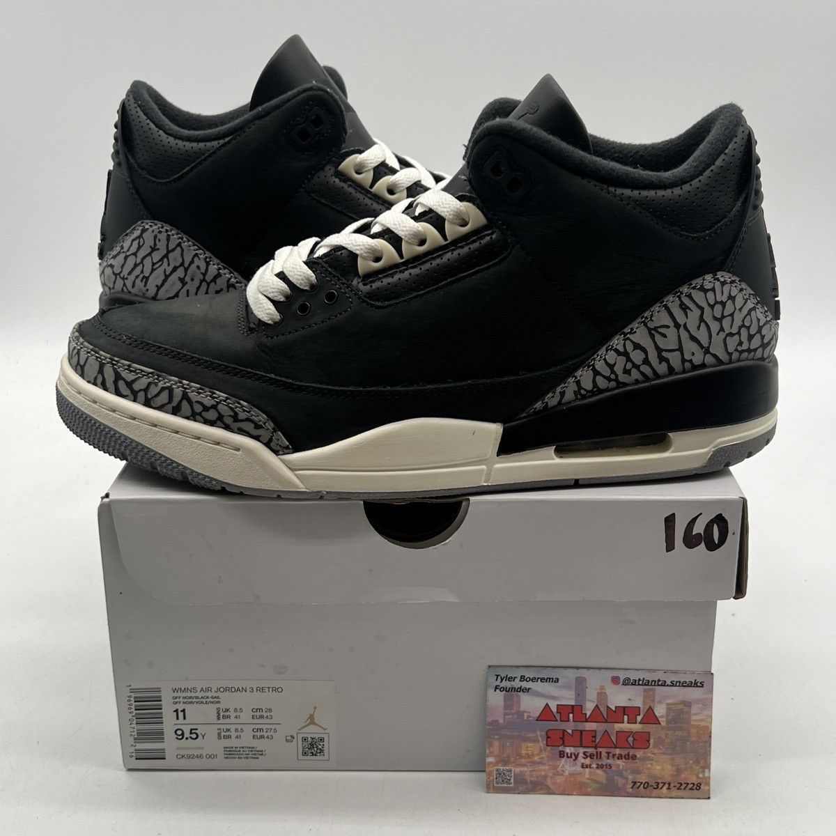Jordan Brand Wmns air Jordan 3 off noir Size US 11 / IT 41 - 1 Thumbnail