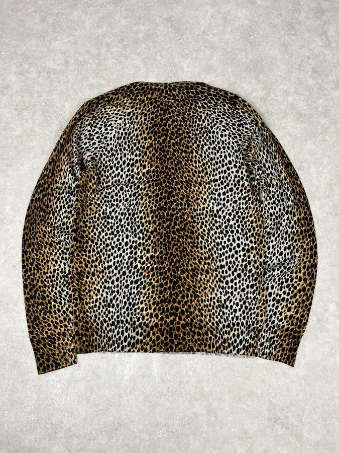 Dolce & Gabbana AW1996 Dolce & Gabbana V Neck Leopard Print Sweater Size US XS / EU 42 / 0 - 5 Thumbnail