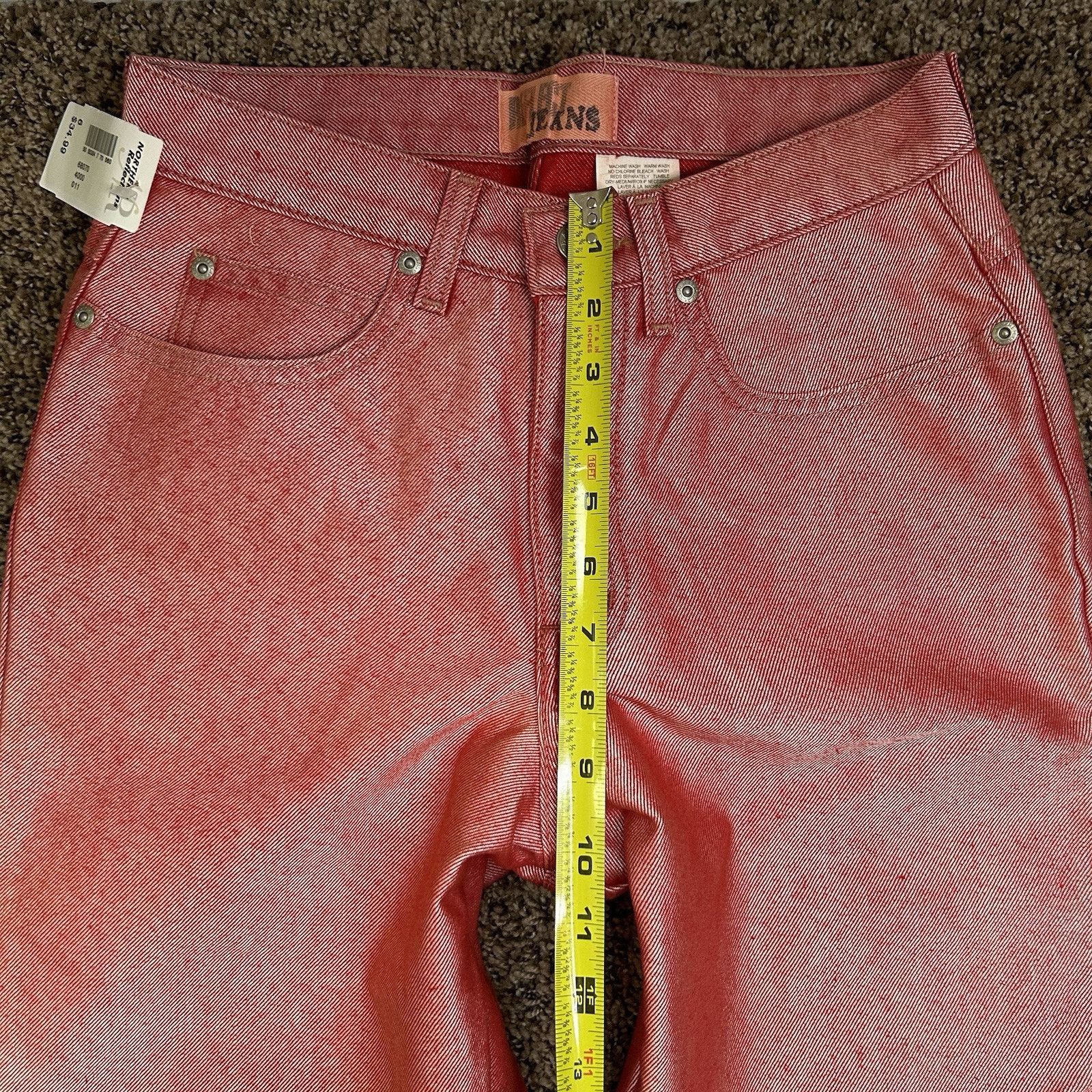 Other Vintage Reflect Jeans Red/Pink Metallic Womens Size 6 Size 28" / US 6 / IT 42 - 11 Thumbnail