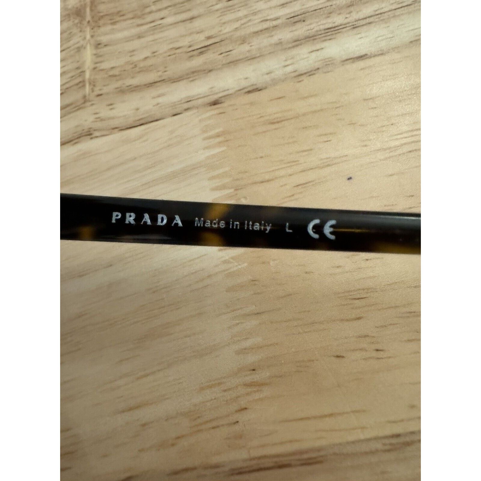 Prada Prada Eyeglasses Frames VPR 17V-F 2AU-1O1 Tortoise Square Size ONE SIZE - 7 Thumbnail