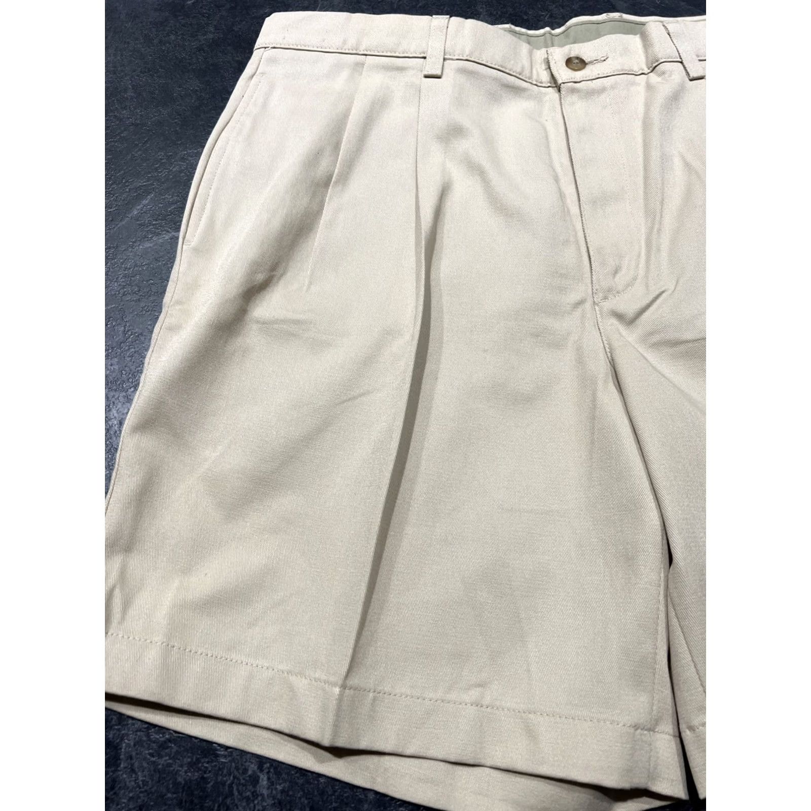 Savane Savane Mens Bermuda Shorts Khaki 36 Hiking Pockets 100% Cotton Relaxed Regular Size Khaki Summers Men Size US 36 / EU 52 - 2 Thumbnail