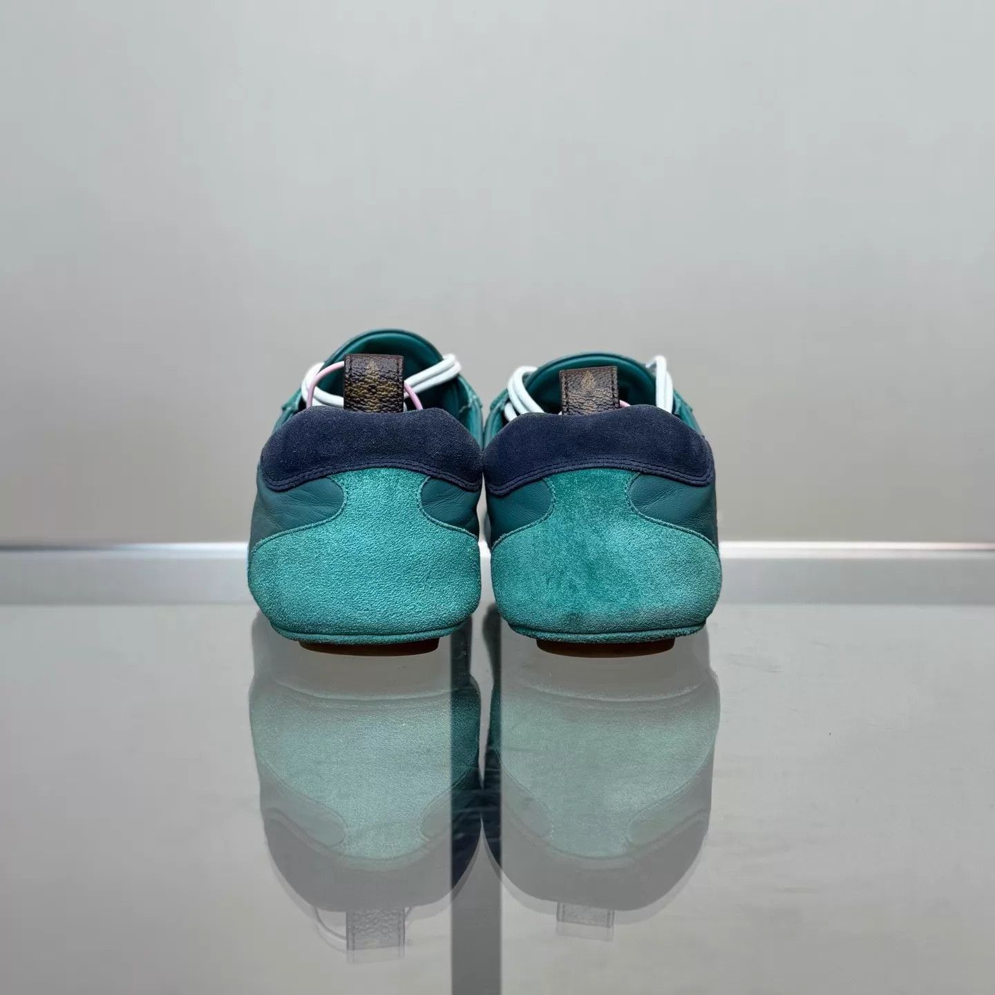 Louis Vuitton LV Sneakerina Green Ballet Trainer 38 98 Size US 7.5 / IT 37.5 - 4 Thumbnail