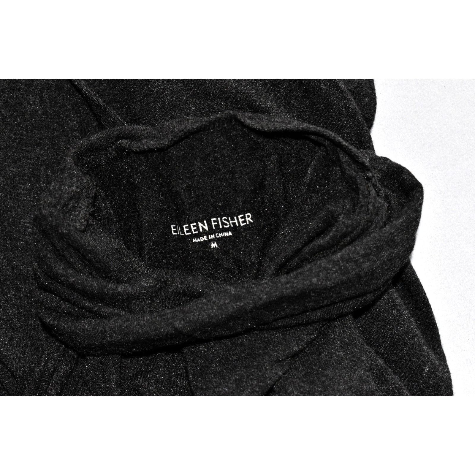 Eileen Fisher EILEEN FISHER Stretch Viscose Turtleneck Tunic Sweater Sz M Size M / US 6-8 / IT 42-44 - 4 Thumbnail