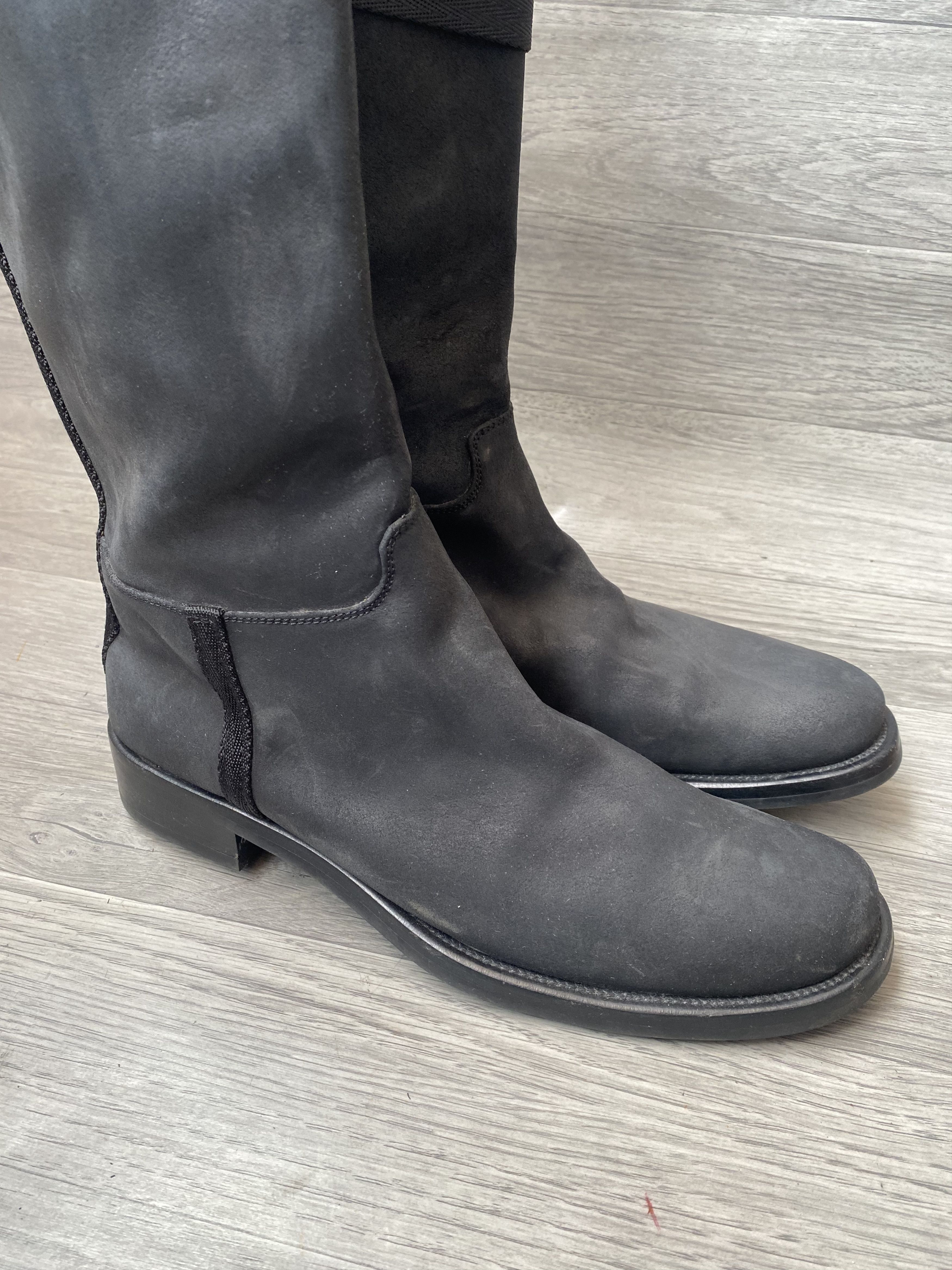 Prada Prada black suede tall riding boots sz 41 Size US 10.5 / IT 40.5 - 12 Thumbnail