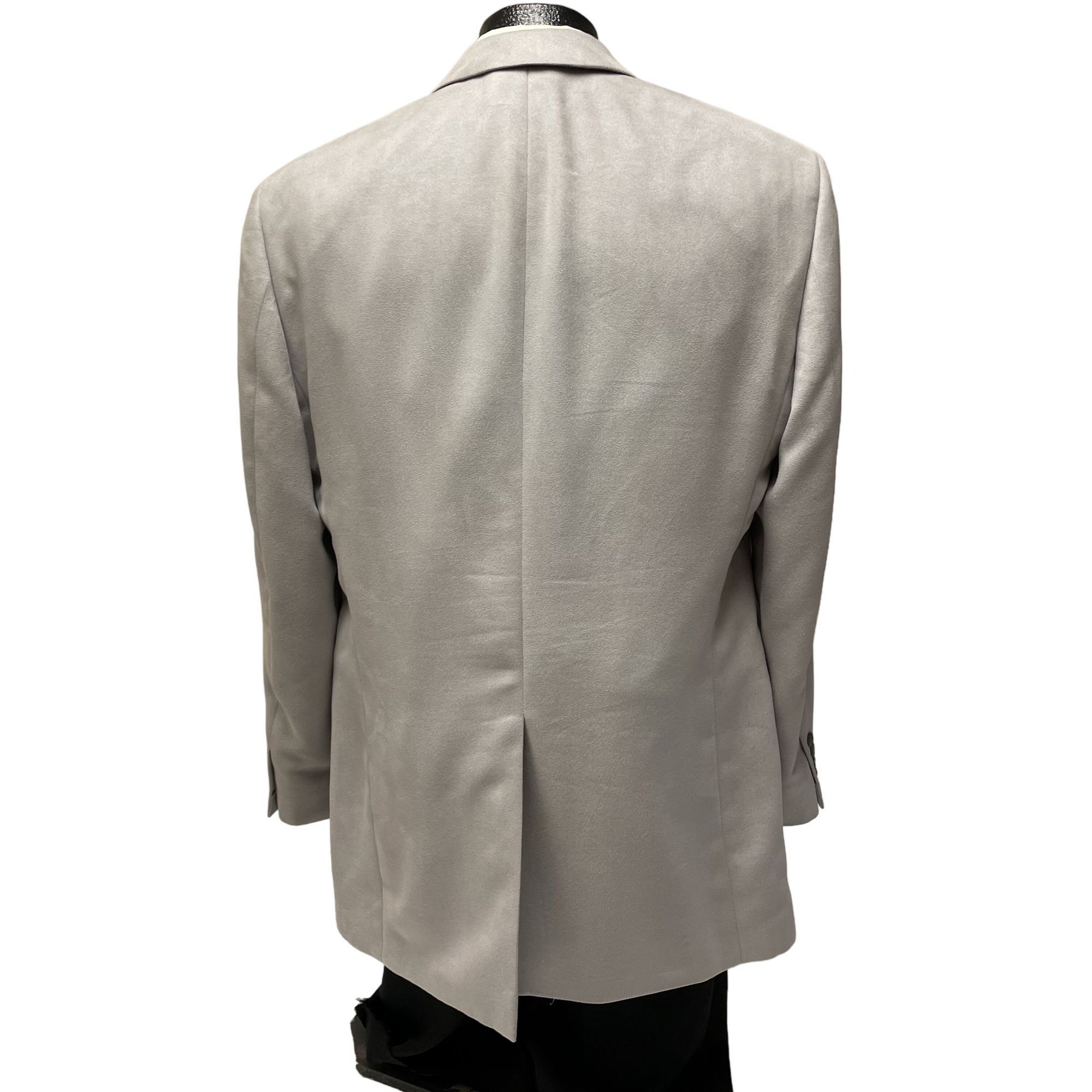 Stafford Stafford SILVER Gray Sport Coat MICROFIBER 3 btn Jacket Size 42L - 3 Thumbnail