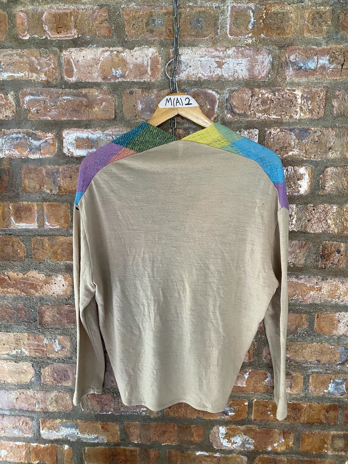 Ne-Net Sunao Kuwahara patchwork knit crop cardigan Size M / US 6-8 / IT 42-44 - 10 Thumbnail