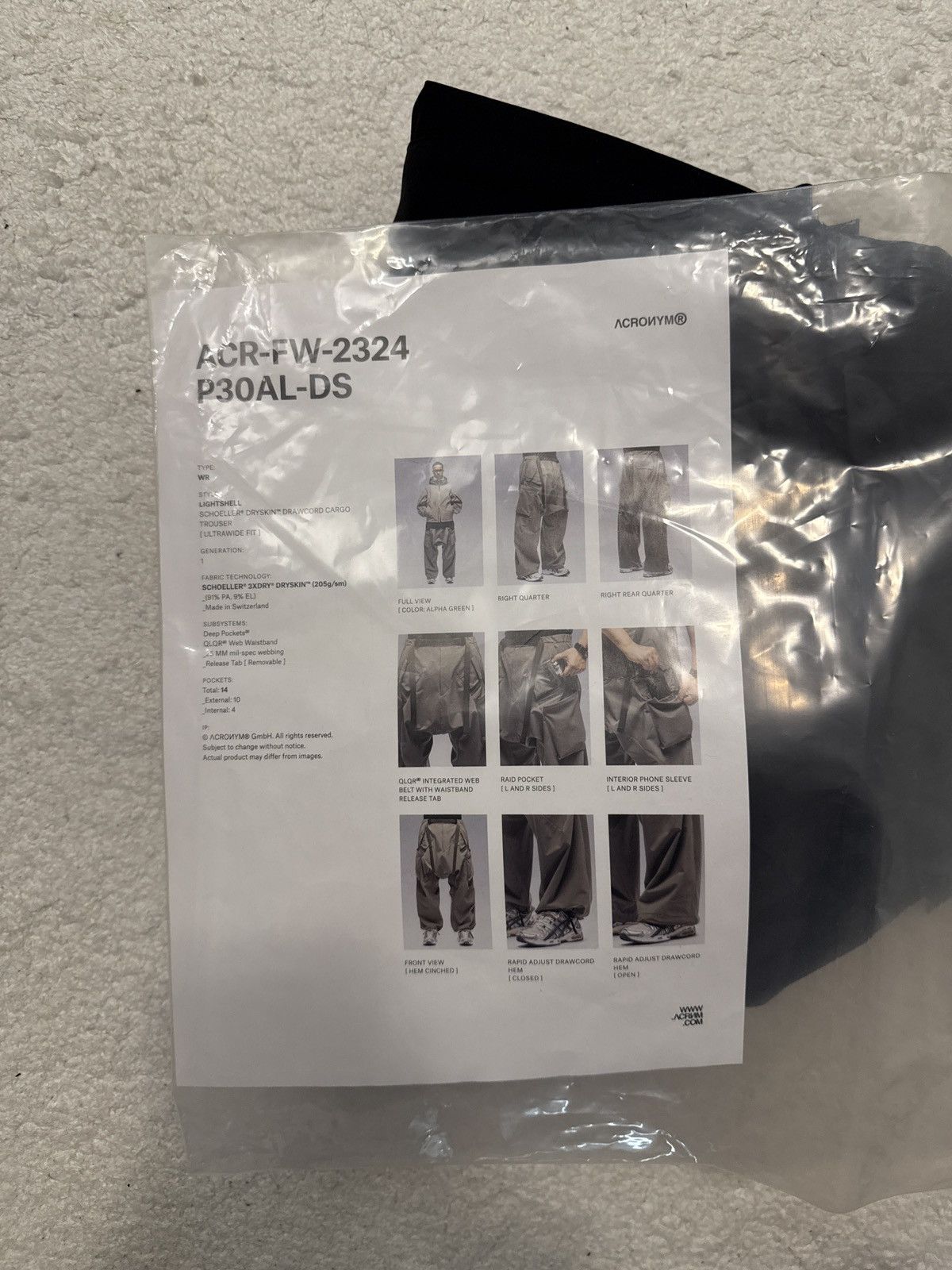 Acronym Acronym P30AL-DS black size: xs | Grailed