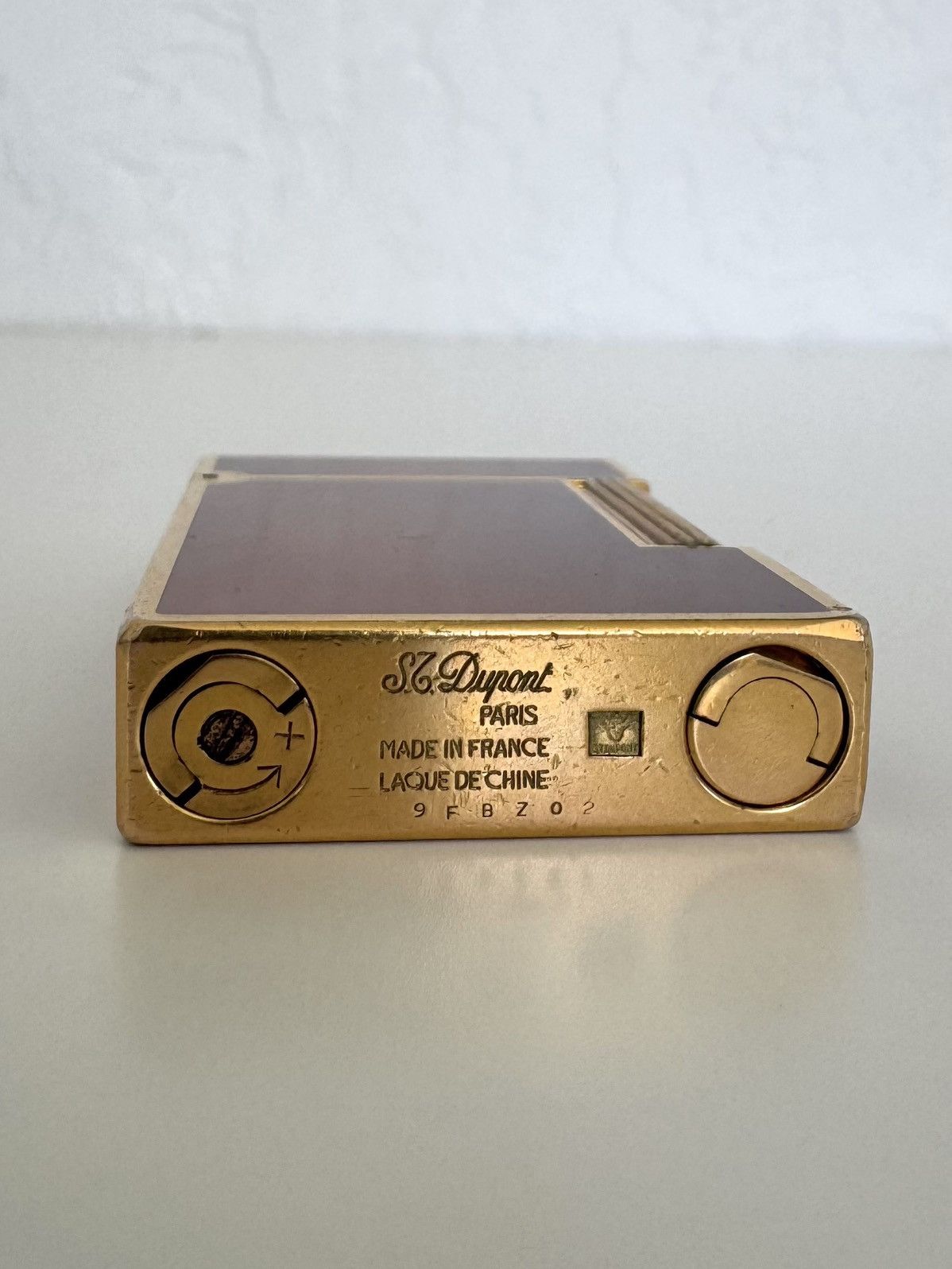 Vintage ★0% TAX★18K GP ST DUPONT CHINESE LACQUER LIGNE 2 GAS LIGHTER Size ONE SIZE - 7 Thumbnail