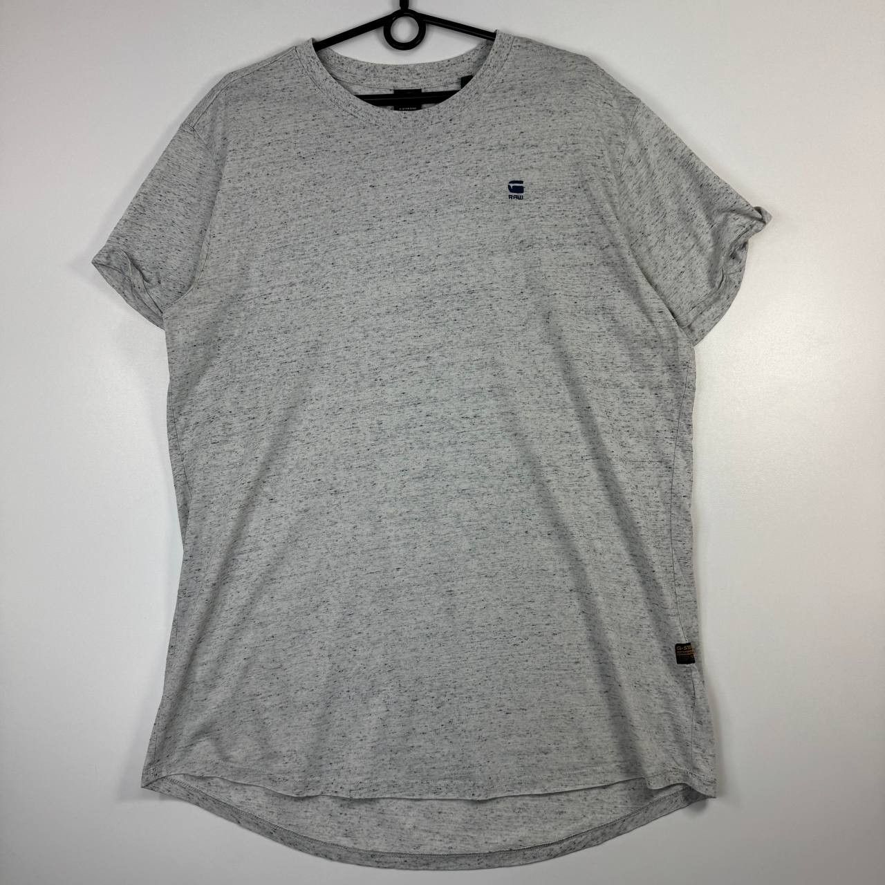 G-Star G-Star RAW Speckled Grey Basic Logo T-Shirt Mens Size XL Size US XL / EU 56 / 4 - 1 Thumbnail