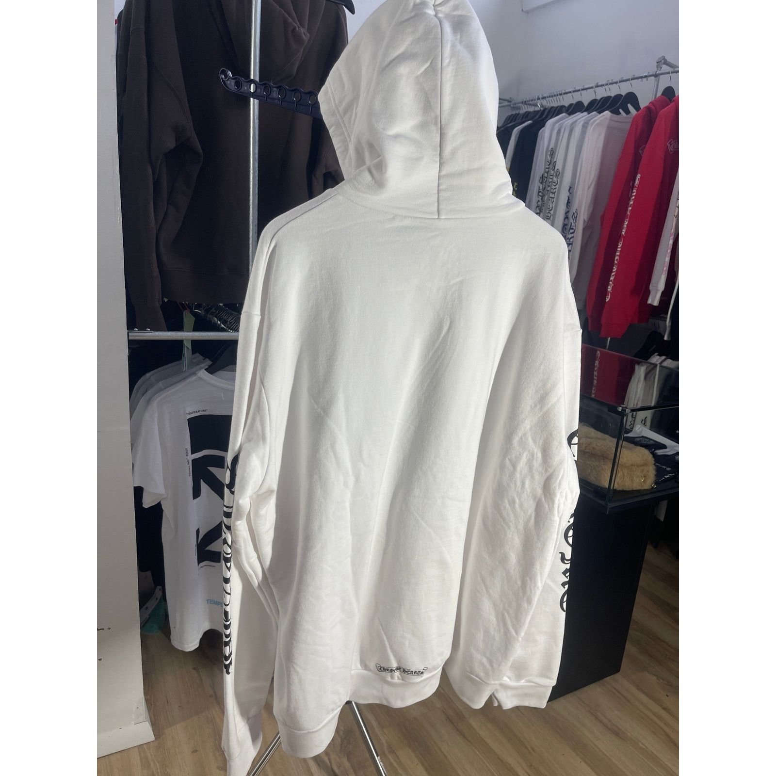 Chrome Hearts Chrome Hearts Vertical Logo Pullover Hoodie - White Size XXL Size US XXL / EU 58 / 5 - 2 Thumbnail