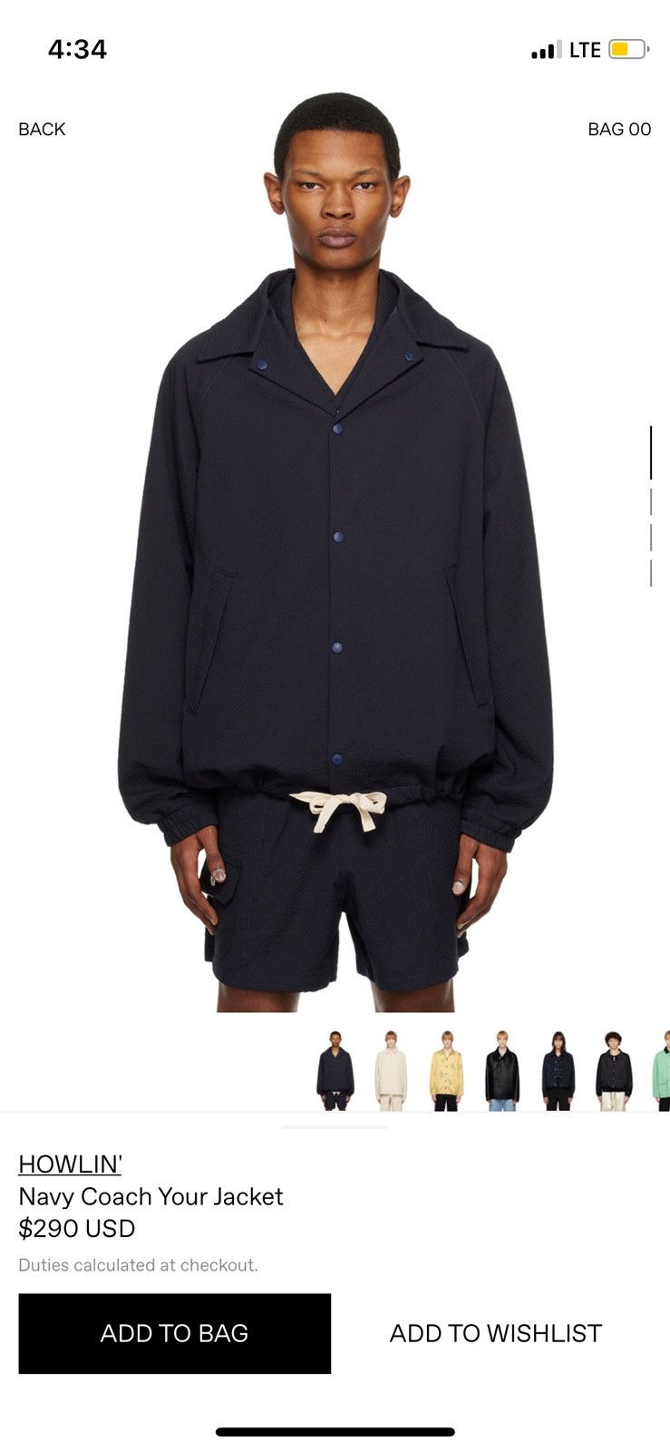 Howlin' Navy buttoned coach jacket . very neat. Size M . 🦕 Size US M / EU 48-50 / 2 - 7 Thumbnail