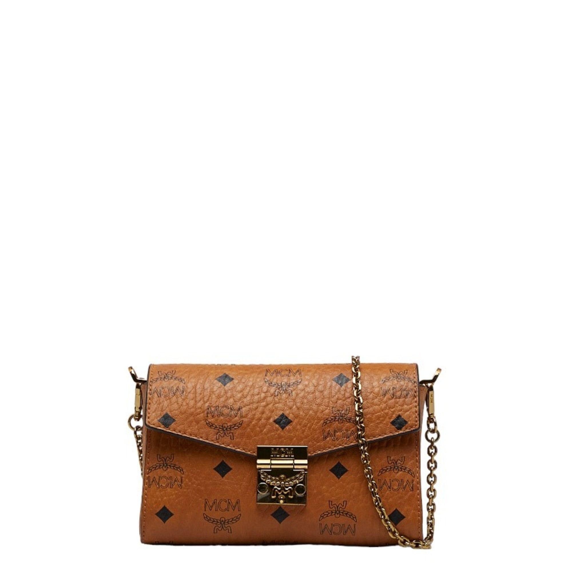 image of MCM Visetos Shopper in Brown, Women's