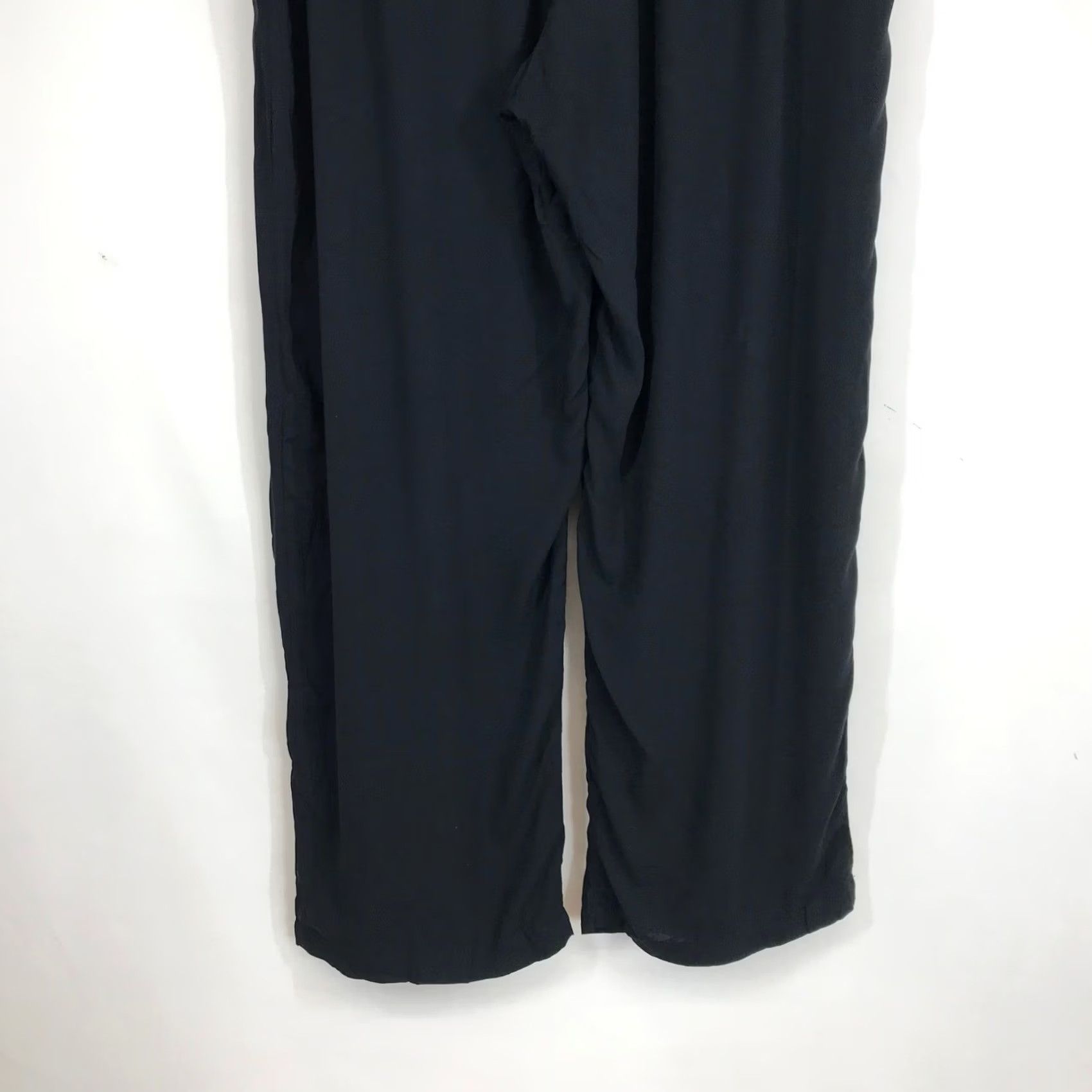 Vintage Na Nin Black Rayon Pleated Wide Leg Trousers Women XXL Made in USA – Minimalist Fashion Pants for Business, Casual & Workwear Size 40" / US 18 - 6 Thumbnail