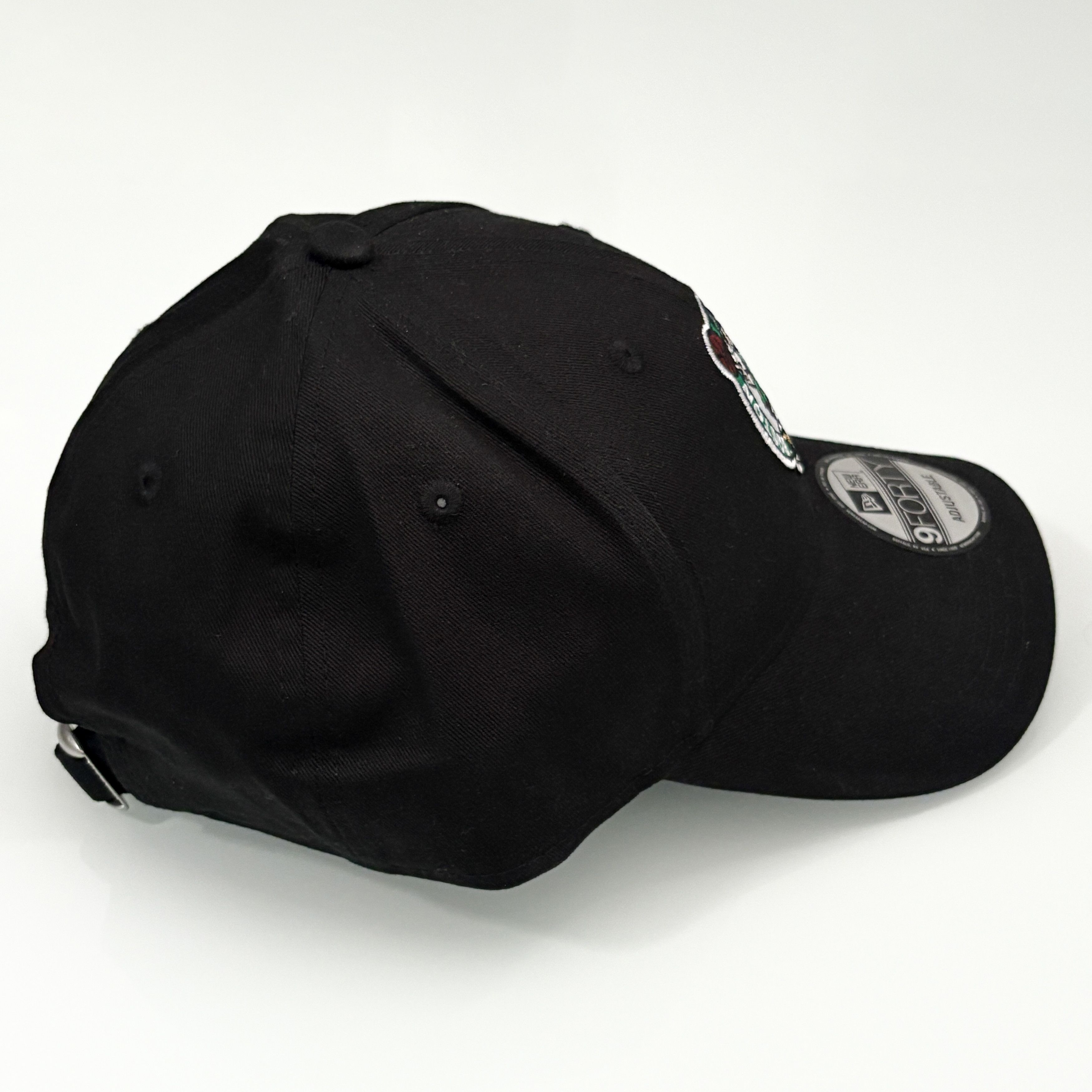 New Era New Era Boston Celtics 9FORTY Black Strapback Adjustable Hat Size ONE SIZE - 3 Thumbnail