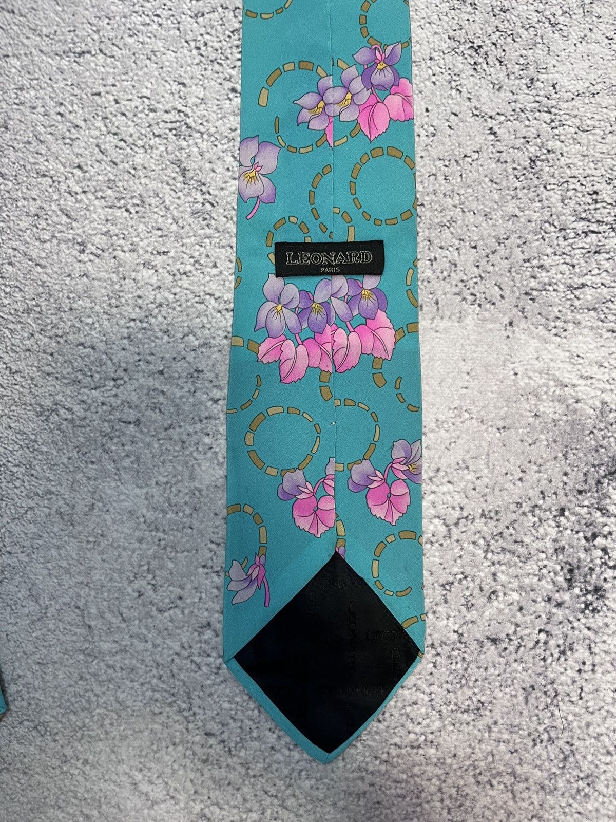 Leonard Paris Leonard Paris Men’s Ties 100% Silk Floral Made In Italy Size ONE SIZE - 3 Thumbnail