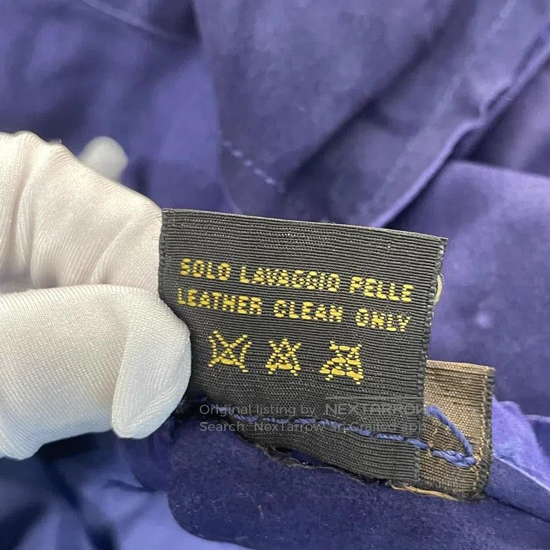 Loro Piana Loro Piana Purple Blue Leather Long Coat Size XS / US 0-2 / IT 36-38 - 7 Thumbnail
