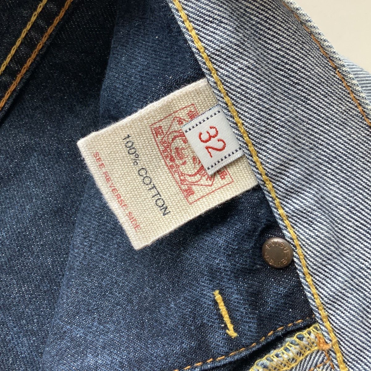 Evisu SALE!! 🤝🏼 EVISU SEAGUL INSIDE OUT SELVEDGE JEANS Size US 31 - 7 Thumbnail
