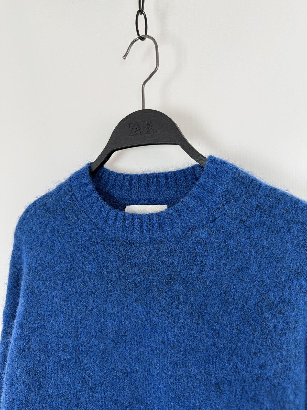 Samsoe Samsoe Samsoe Samsoe Eti Super Blue Wool Blend Crewneck Sweater XS Size XS / US 0-2 / IT 36-38 - 4 Thumbnail
