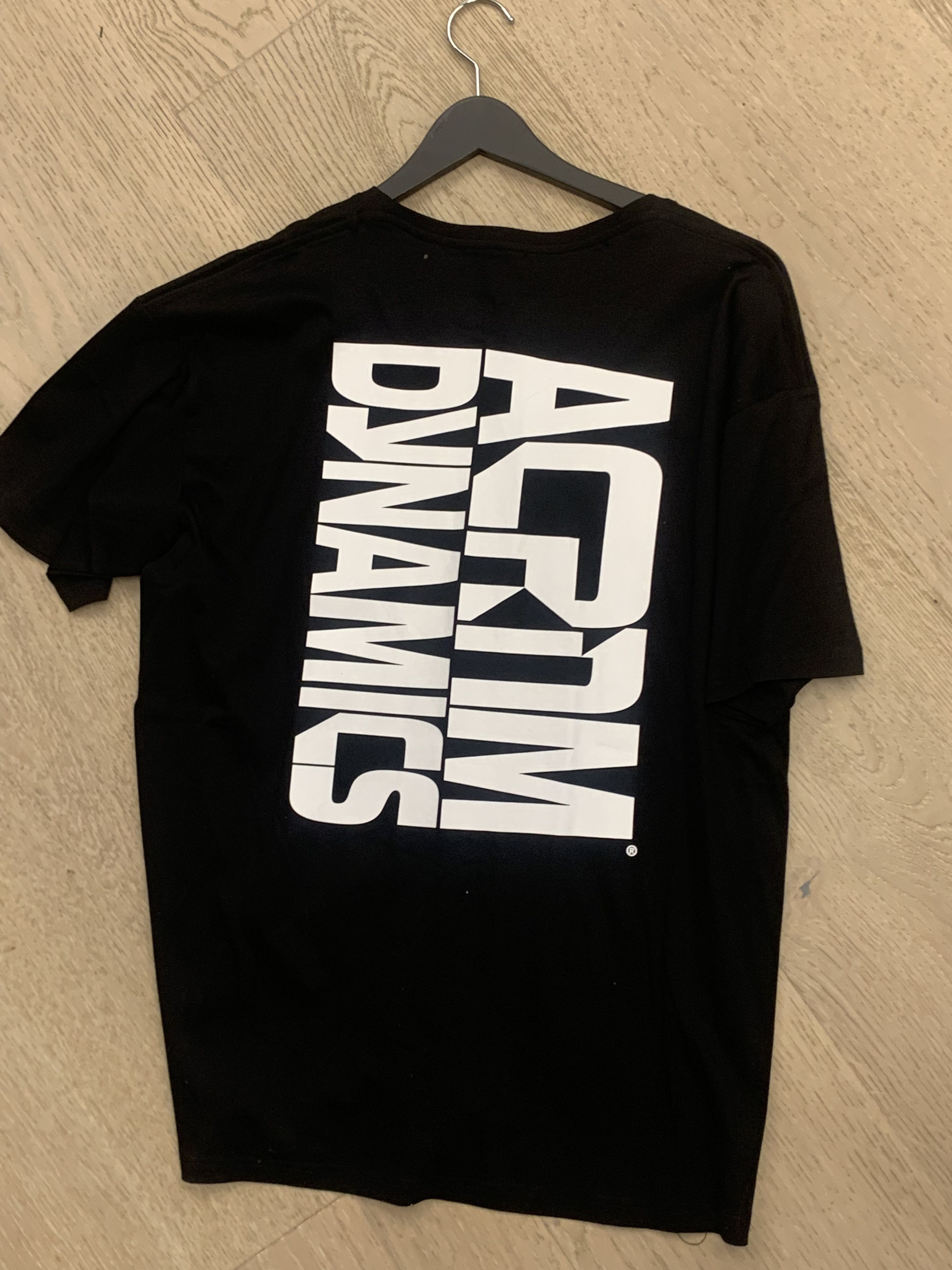 Image of Acronym White Tee in Black, Men's (Size XL)