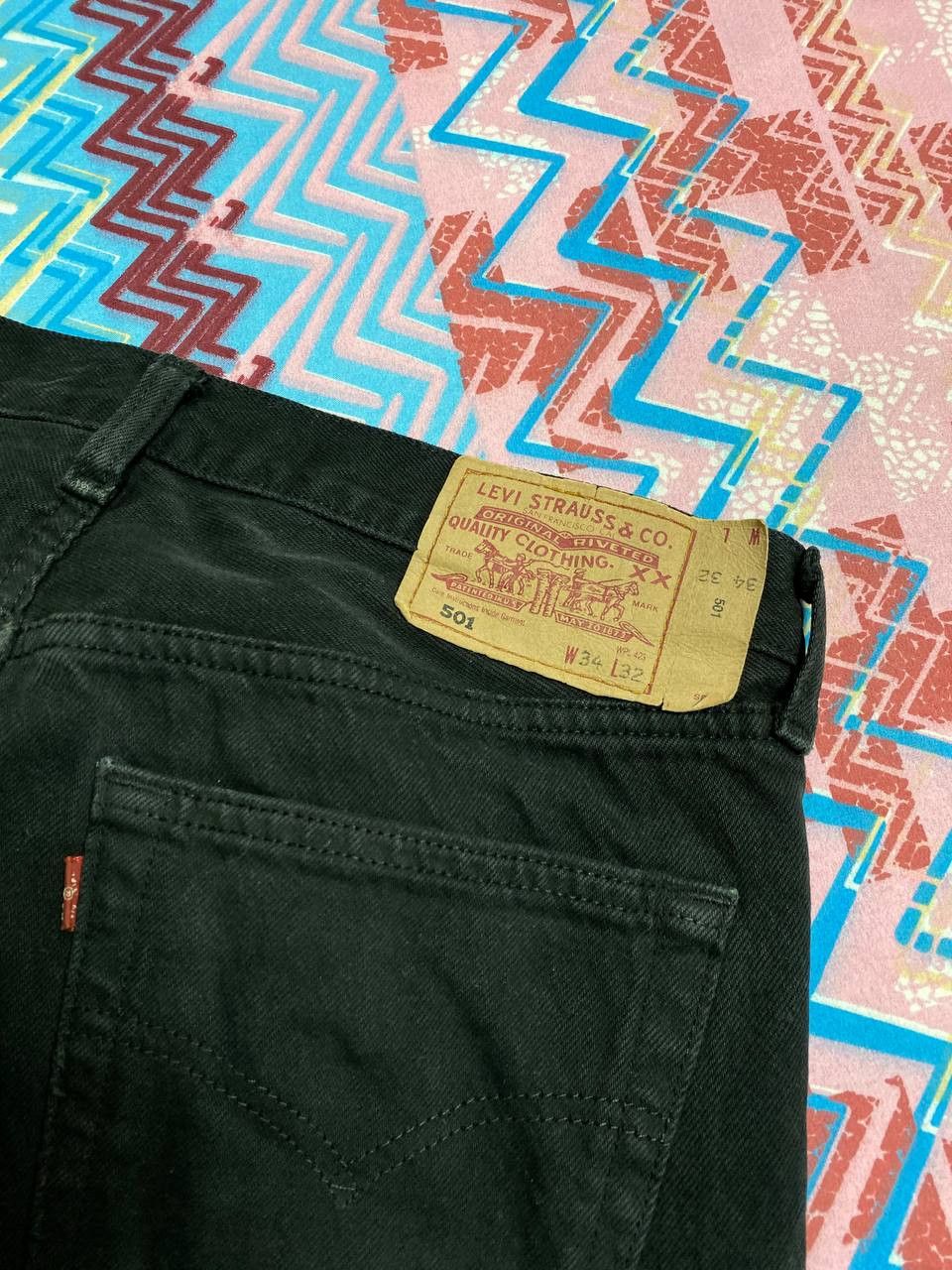 Levi's Denim pants black Levi's 501 vintage jeans W34 Y2K Size US 34 / EU 50 - 5 Thumbnail