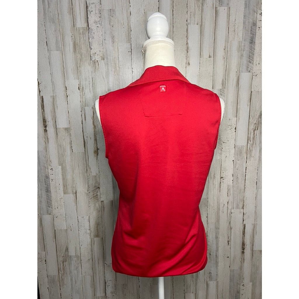 Antigua Antigua Women's Med Wisconsin Badgers Sleeveless Polo Shirt Size M / US 6-8 / IT 42-44 - 6 Thumbnail