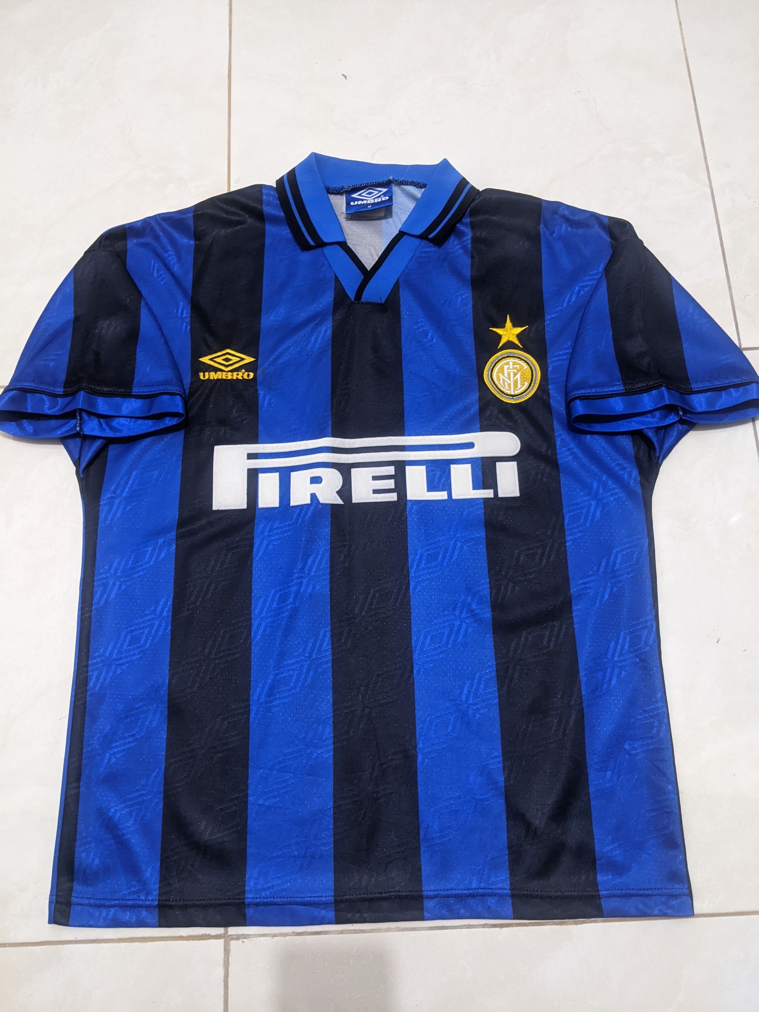 Umbro inter Milan home 1995-96 Roberto carlos football shirt Size US M / EU 48-50 / 2 - 1 Thumbnail