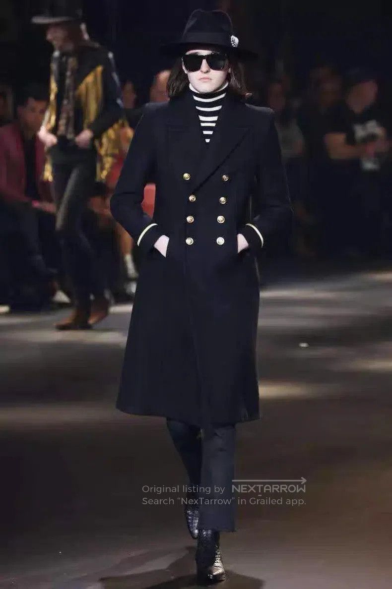 Saint Laurent Paris Saint Laurent Paris Gold Button Coat Size US S / EU 44-46 / 1 - 1 Thumbnail