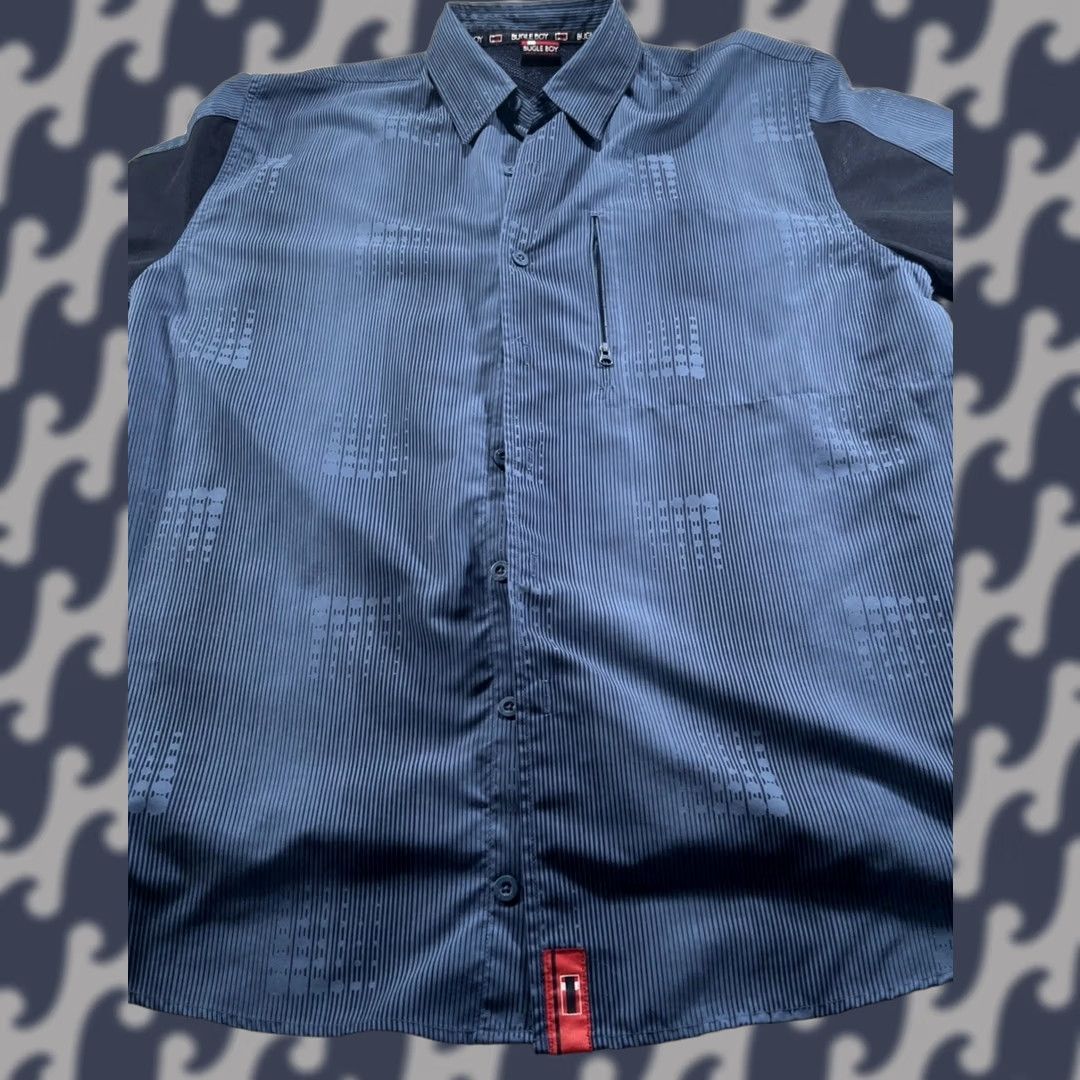 Bugle Boy VINTAGE Bugle Boy Shirt Mens M Button-Down 90s Blue/Navy Long Sleeve Size US M / EU 48-50 / 2 - 1 Thumbnail