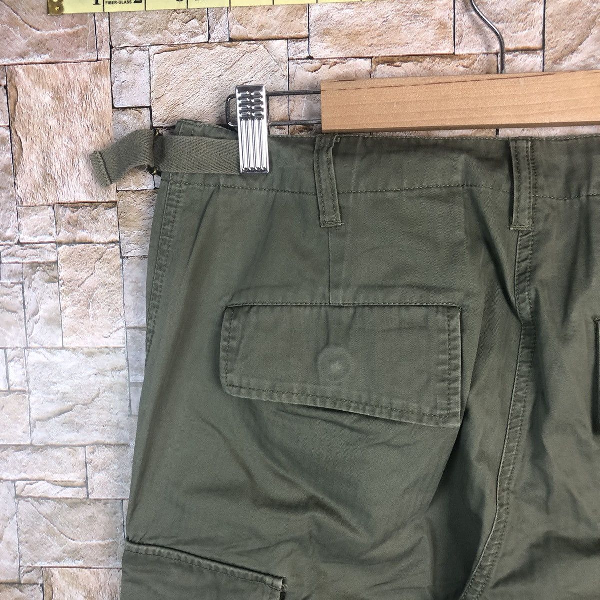 Japanese Brand Natural Beauty Basic Green Cargo Multipocket Pants #A49 Size US 28 / EU 44 - 16 Thumbnail