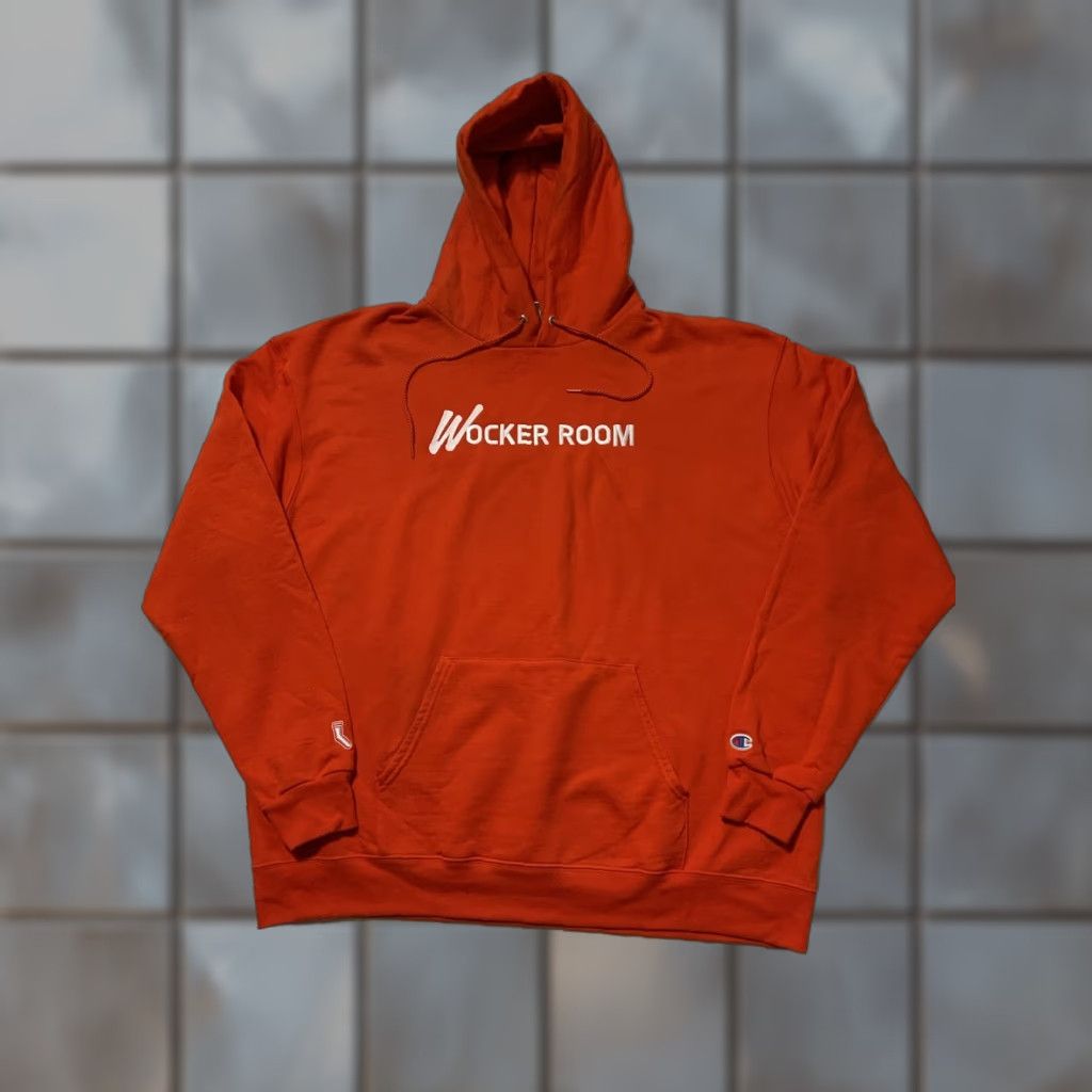 Champion VINTAGE Champion Hoodie Men's Orange 2XL Locker Room Wocker Room Wock Lean Double Cup Pullover 58 Chest 31 Shoulder to Hem Size US XXL / EU 58 / 5 - 1 Thumbnail