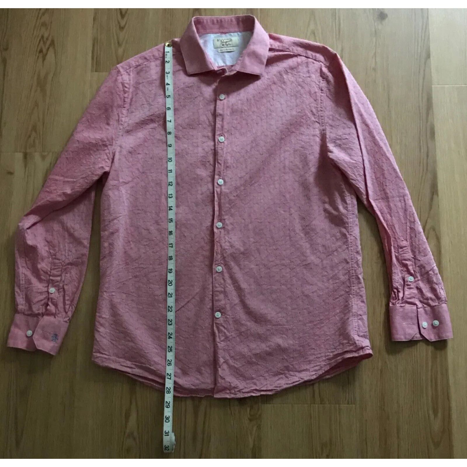 Original Penguin ORIGINAL PENGUIN DIAMOND PRINT RED 15.5 32/33 SLIM SHIRT Size US M / EU 48-50 / 2 - 7 Thumbnail