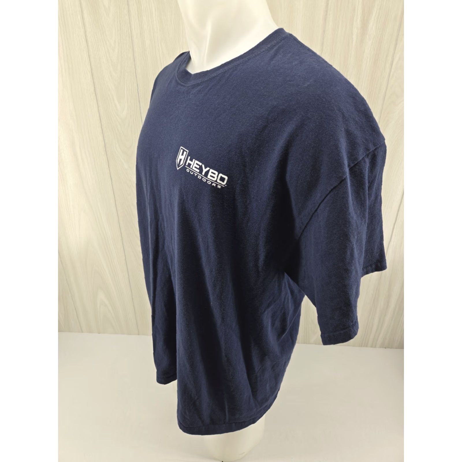 Stampd Heybo Outdoors Navy Blue Dog Duck Stamp Graphic Short Sleeve T Shirt Mens 2XL Size US XXL / EU 58 / 5 - 5 Thumbnail
