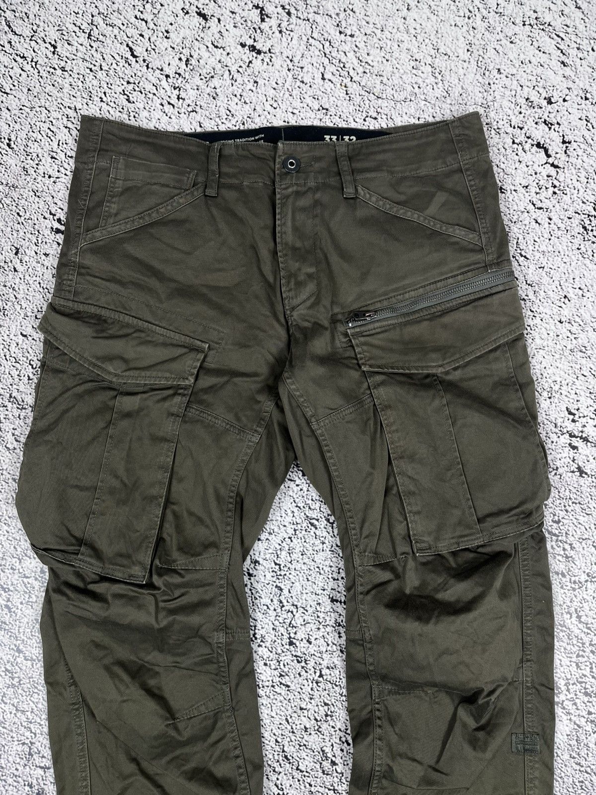 G-Star G Star Rovic Multi Pocket Avant Garde Cargo Pants Size US 33 - 3 Thumbnail