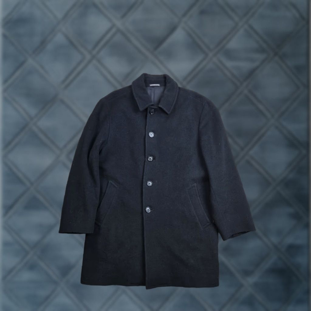 Ralph Lauren VINTAGE Lauren Ralph Lauren Overcoat Mens 42R Black Wool Button Up Coat Size US XS / EU 42 / 0 - 1 Thumbnail