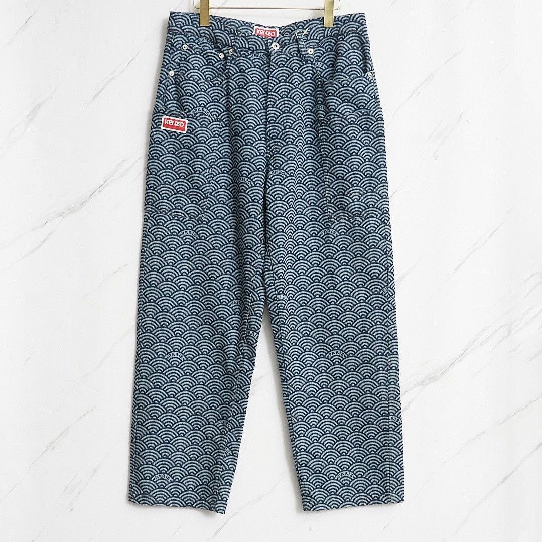 Kenzo Kenzo Men's Ripple Straight Jeans Size US 30 / EU 46 - 1 Thumbnail