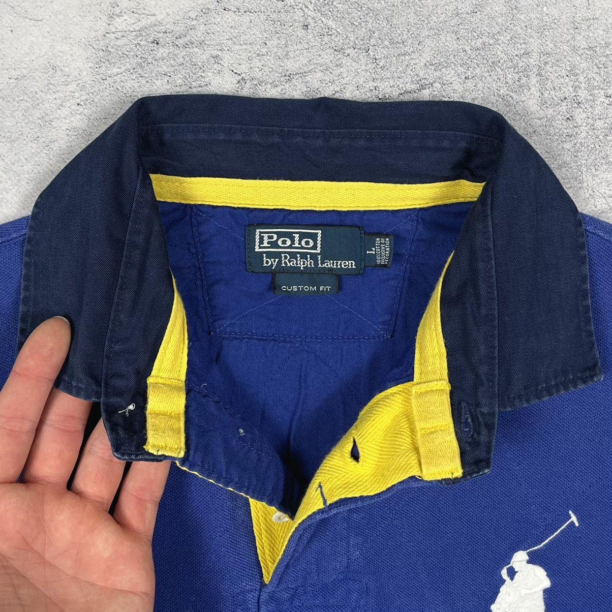 Polo Ralph Lauren Vintage Polo Ralph Lauren 3 Big Logo Polo Rugby Shirt 90’s Size US L / EU 52-54 / 3 - 8 Thumbnail