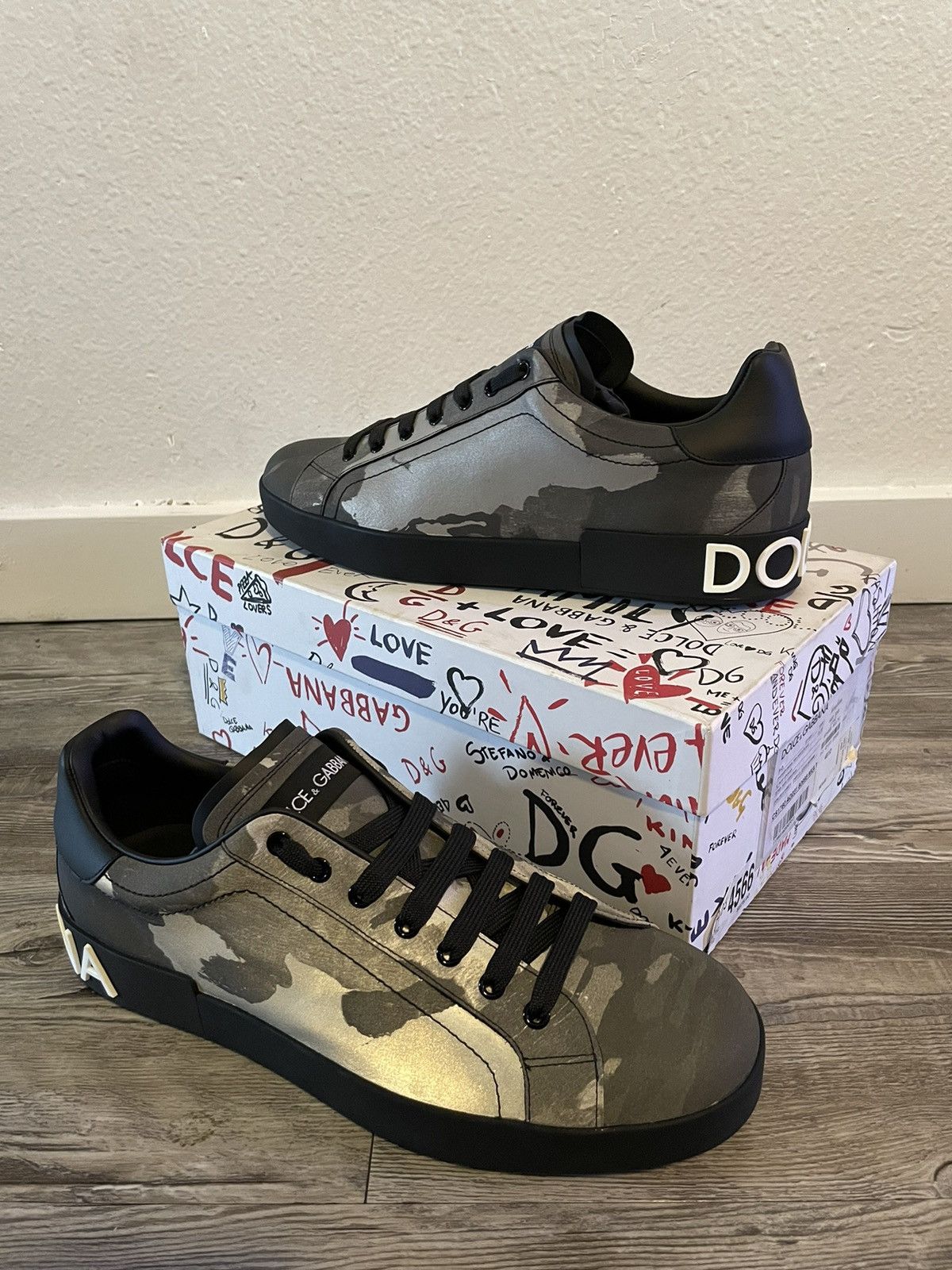 Dolce & Gabbana Dolce & Gabbana Dark Camo CS1760 Size US 12 / EU 45 - 1 Thumbnail