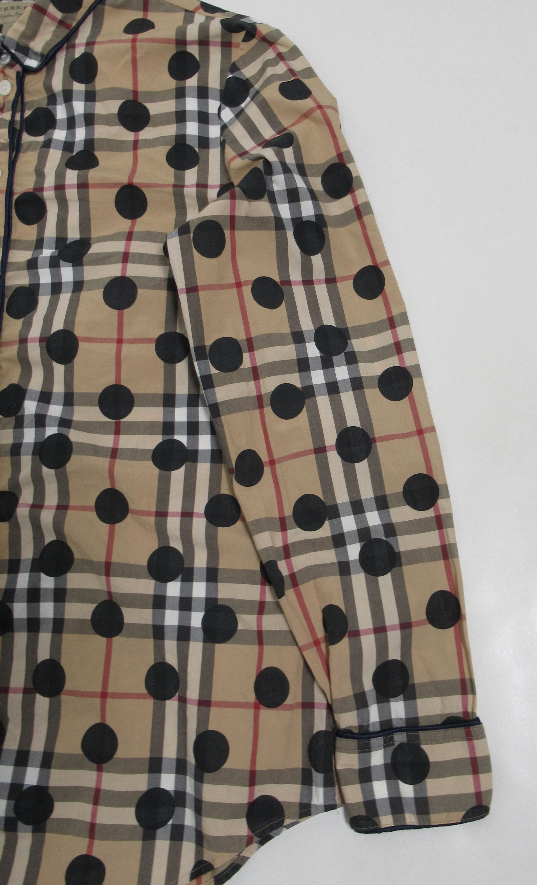 Burberry Burberry London England Polka-Dot Check Shirt Archive Beige Size S / US 4 / IT 40 - 5 Thumbnail