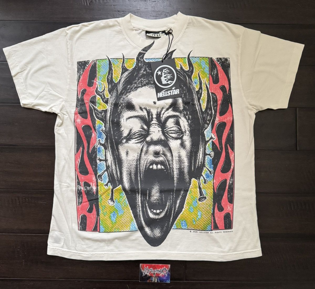HELLSTAR Hellstar Is This What Heaven Sounds Like? Tee White Size US M / EU 48-50 / 2 - 1 Thumbnail