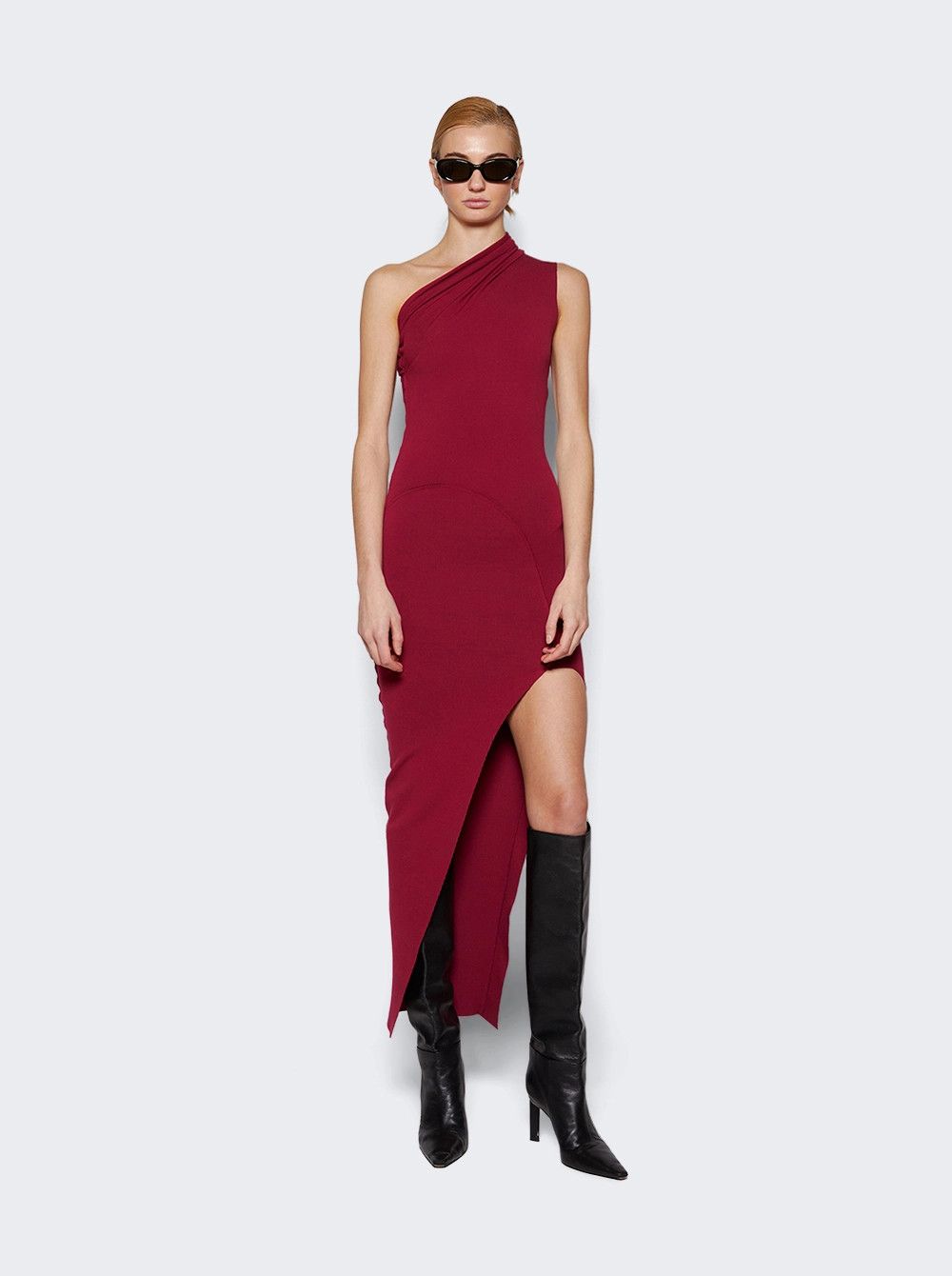 Rick Owens o1mle0426 Athena Dress in Fuchsia Pink Size S / US 4 / IT 40 - 2 Thumbnail
