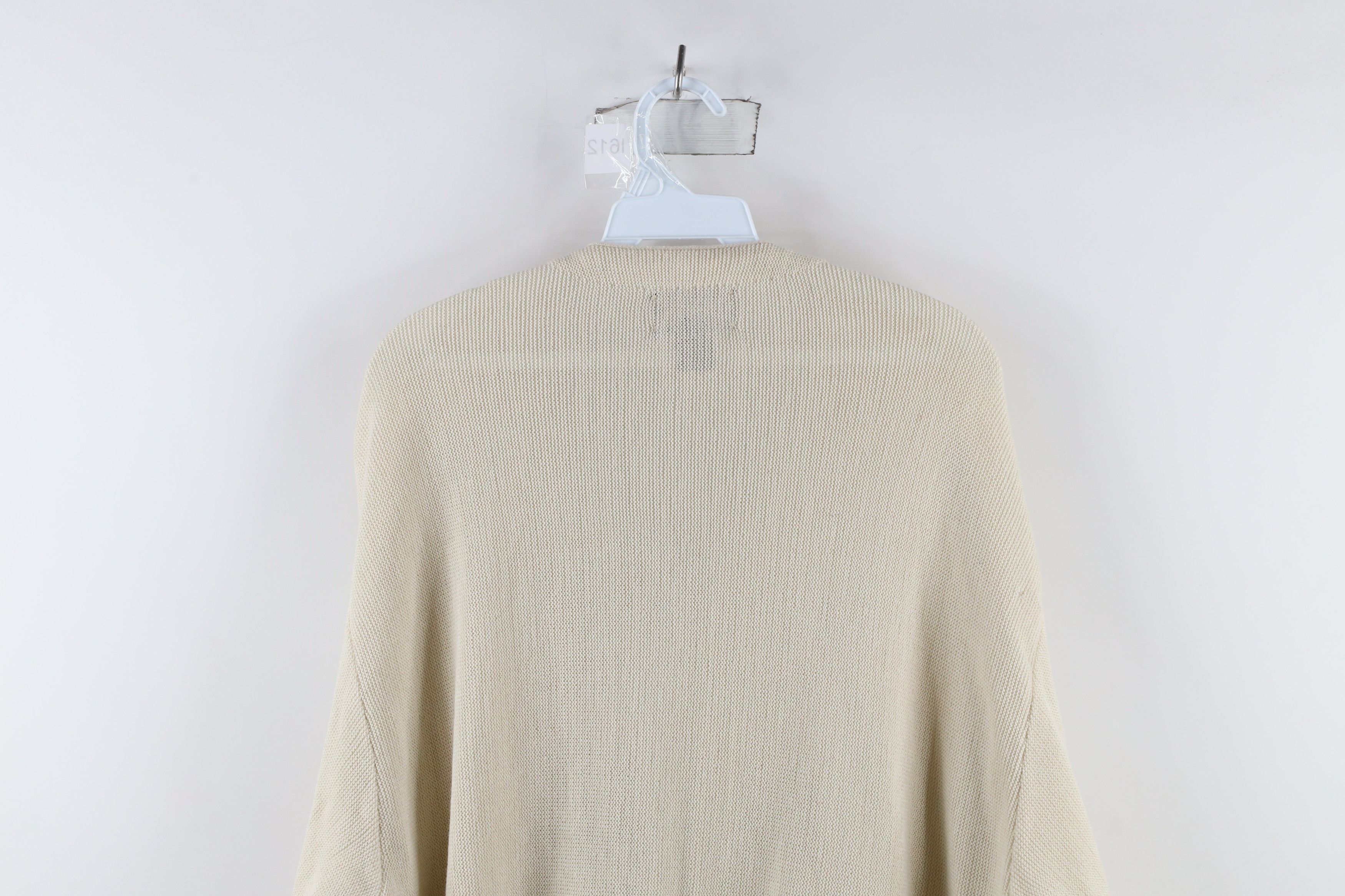 Vintage Vintage 90s Streetwear Knit Cardigan Sweater Beige Acrylic Size US XL / EU 56 / 4 - 10 Thumbnail
